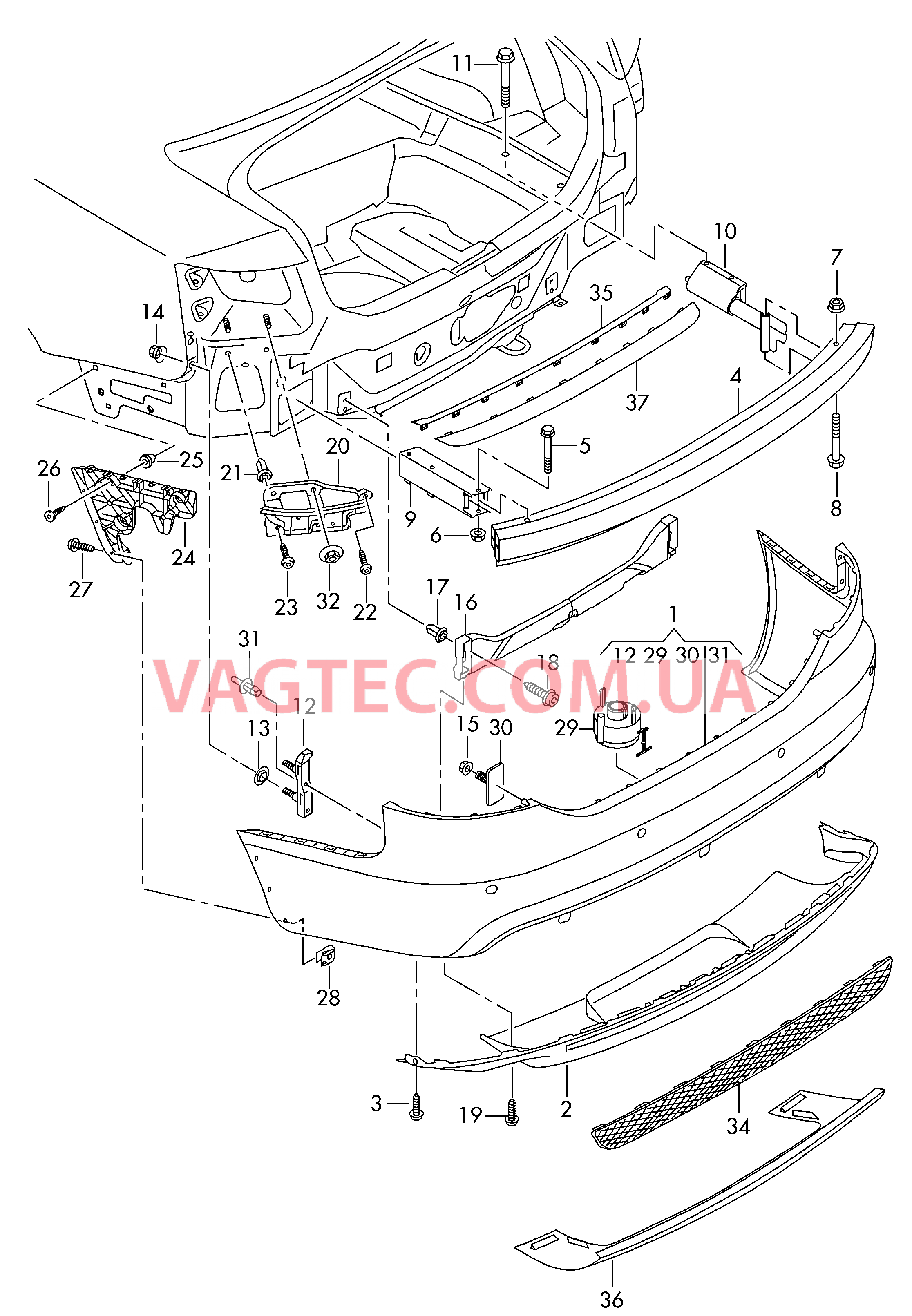 Бампер  для AUDI A6 2011