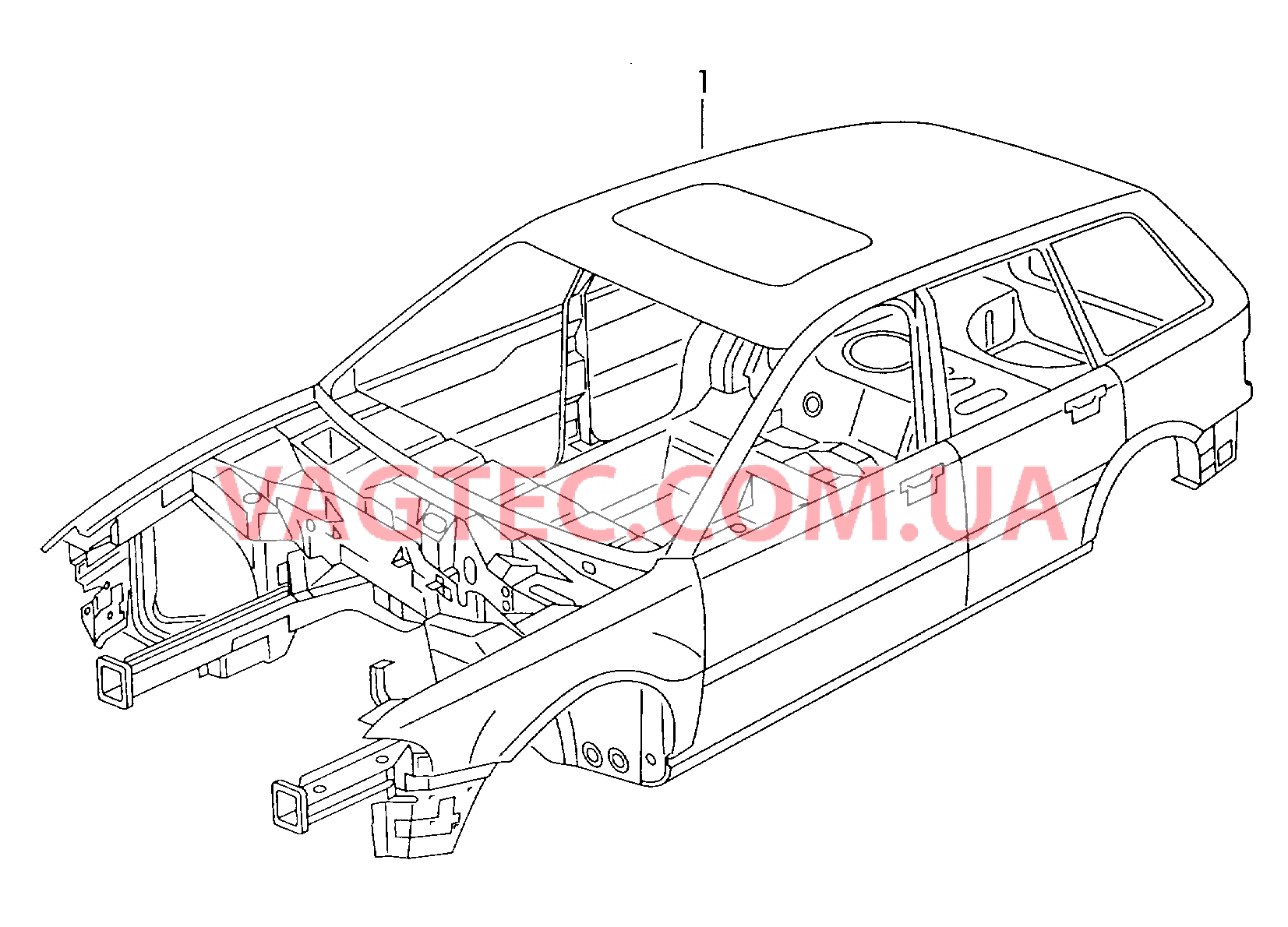 Кузов  для AUDI RS4 2000