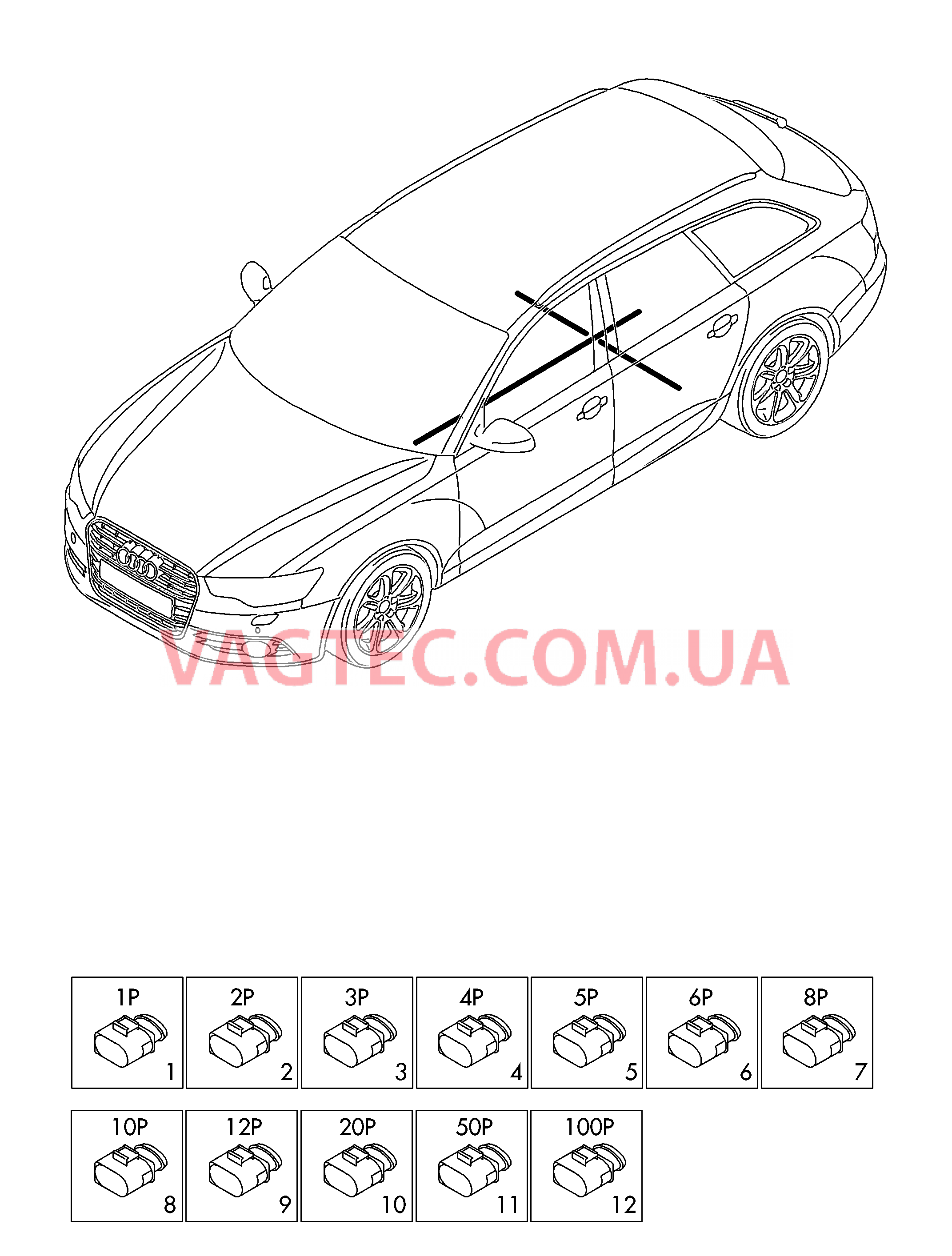 Детали не в сборе Жгут проводов для салона                       Область:  для AUDI RS6 2017