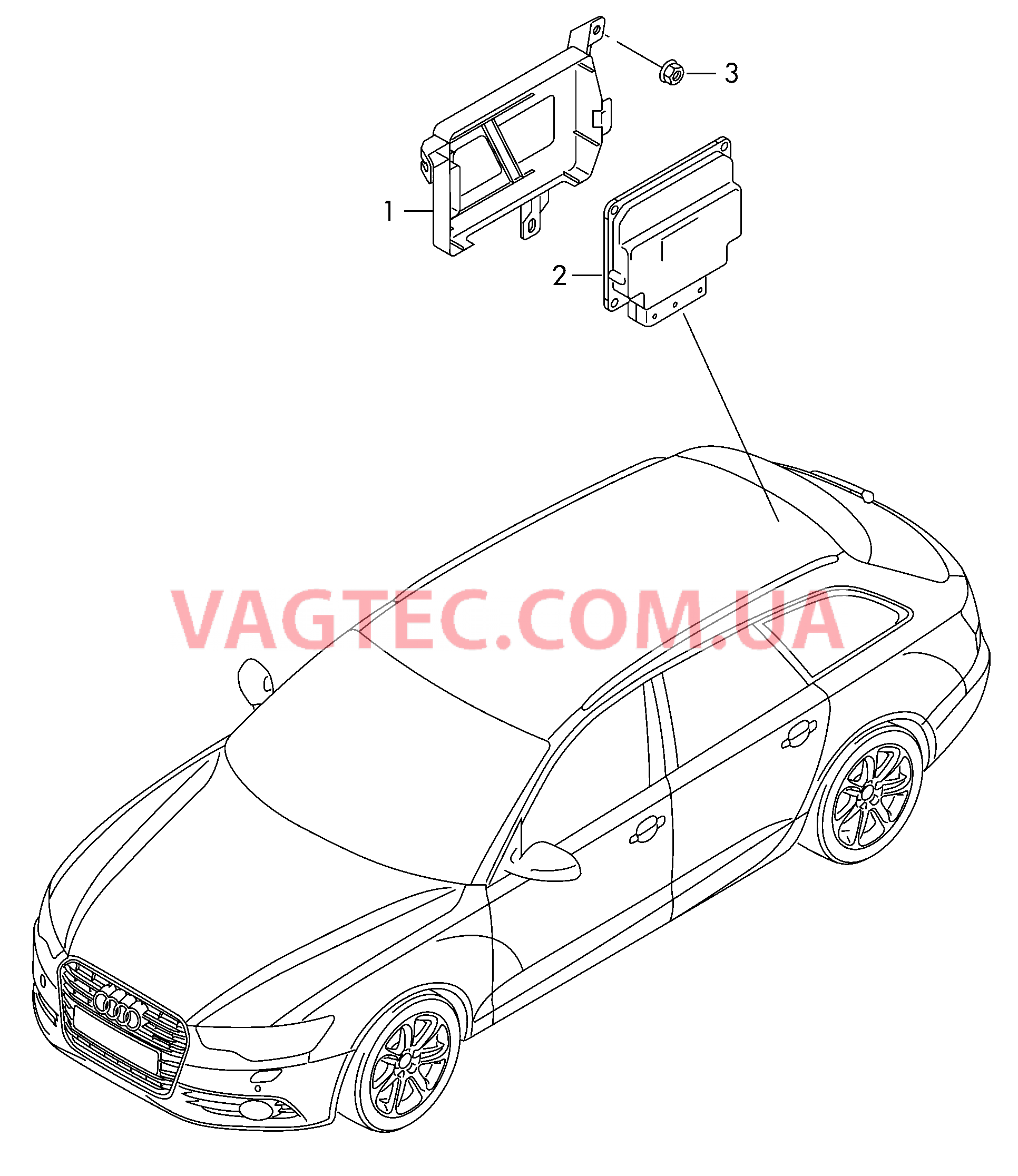 Блок управления полного привода  для AUDI RS6 2017