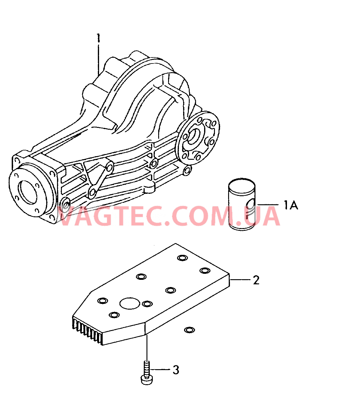 Главная передача заднего моста  для VOLKSWAGEN Passat 2000-1