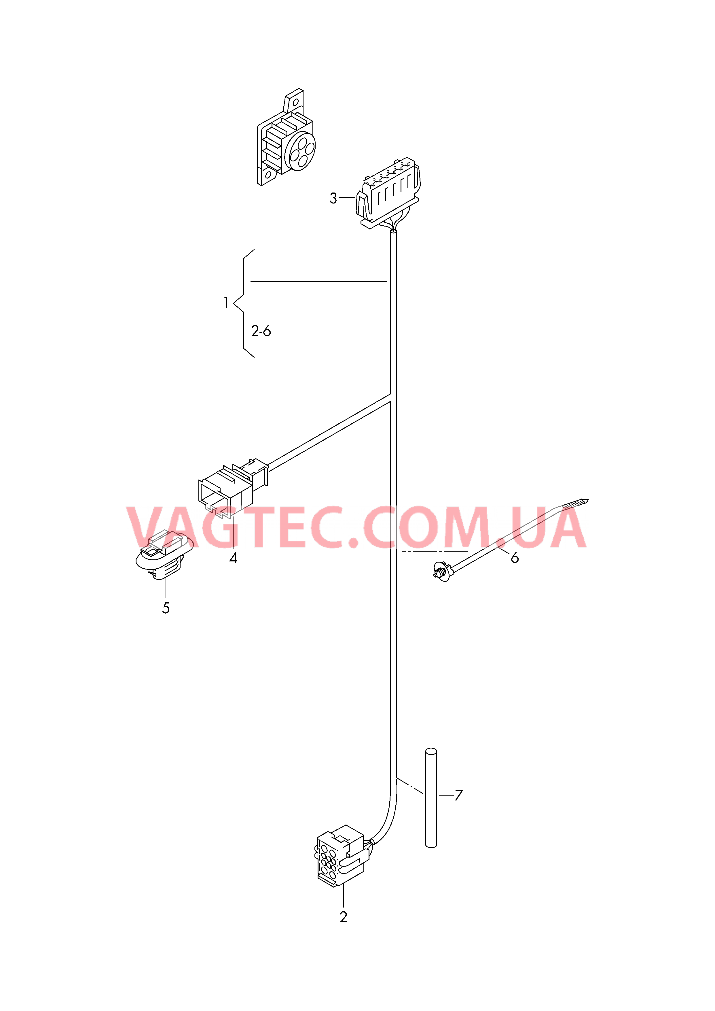 Жгут проводов каркаса сиденья  для AUDI TT 2017