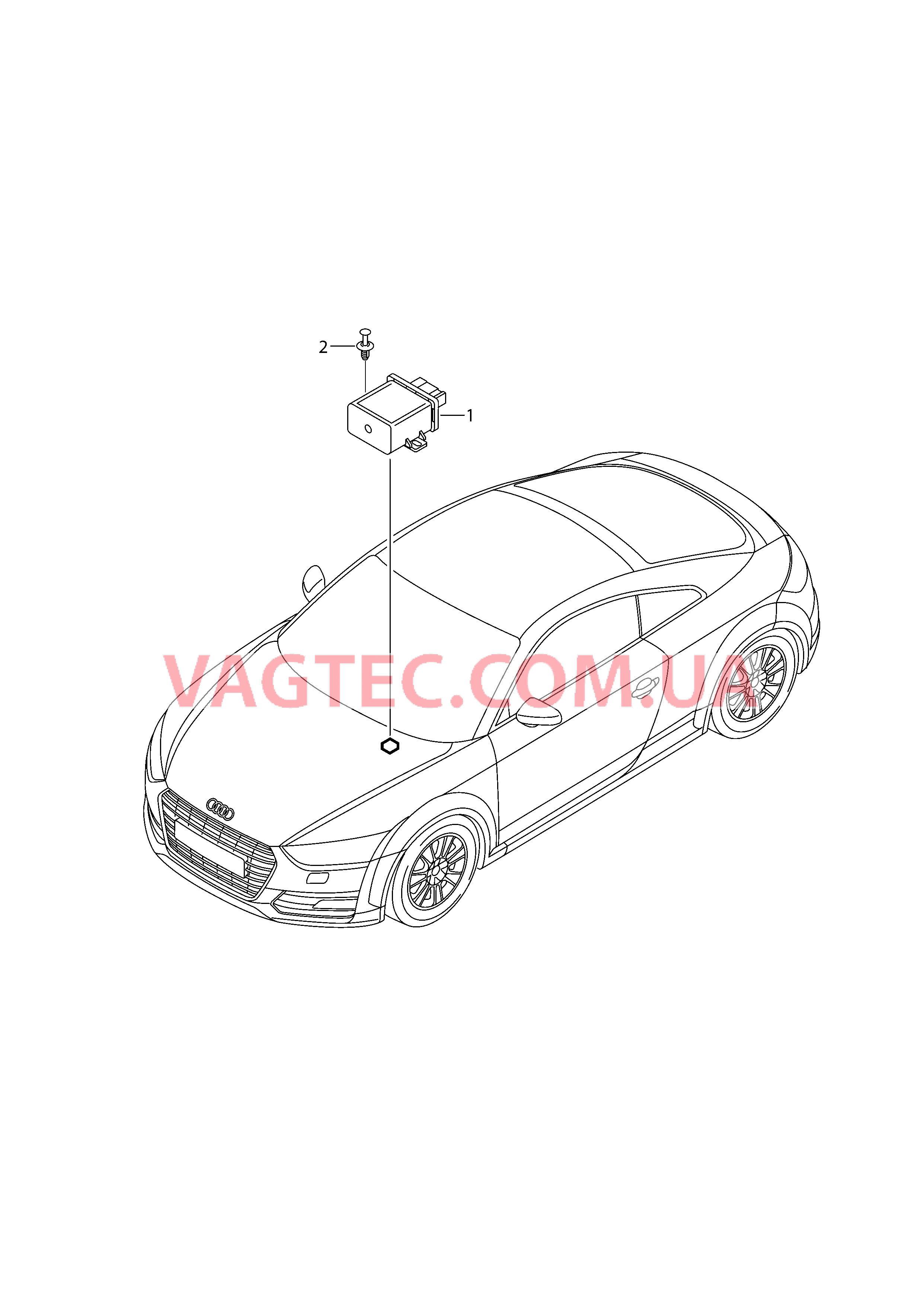 Блок управления корректора фар  для AUDI TT 2017