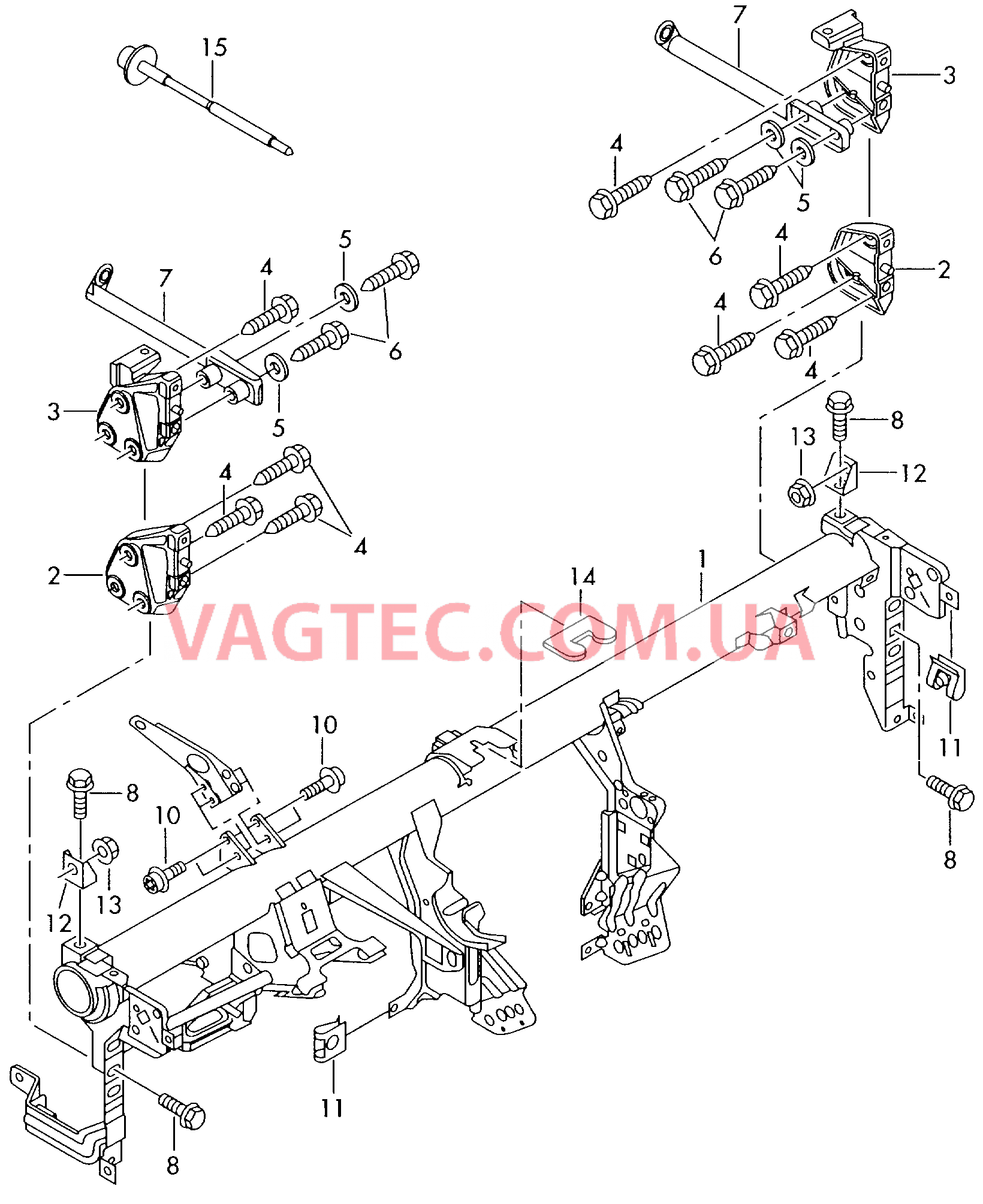 Поперечина для рулевой колонки  для AUDI TT 2004