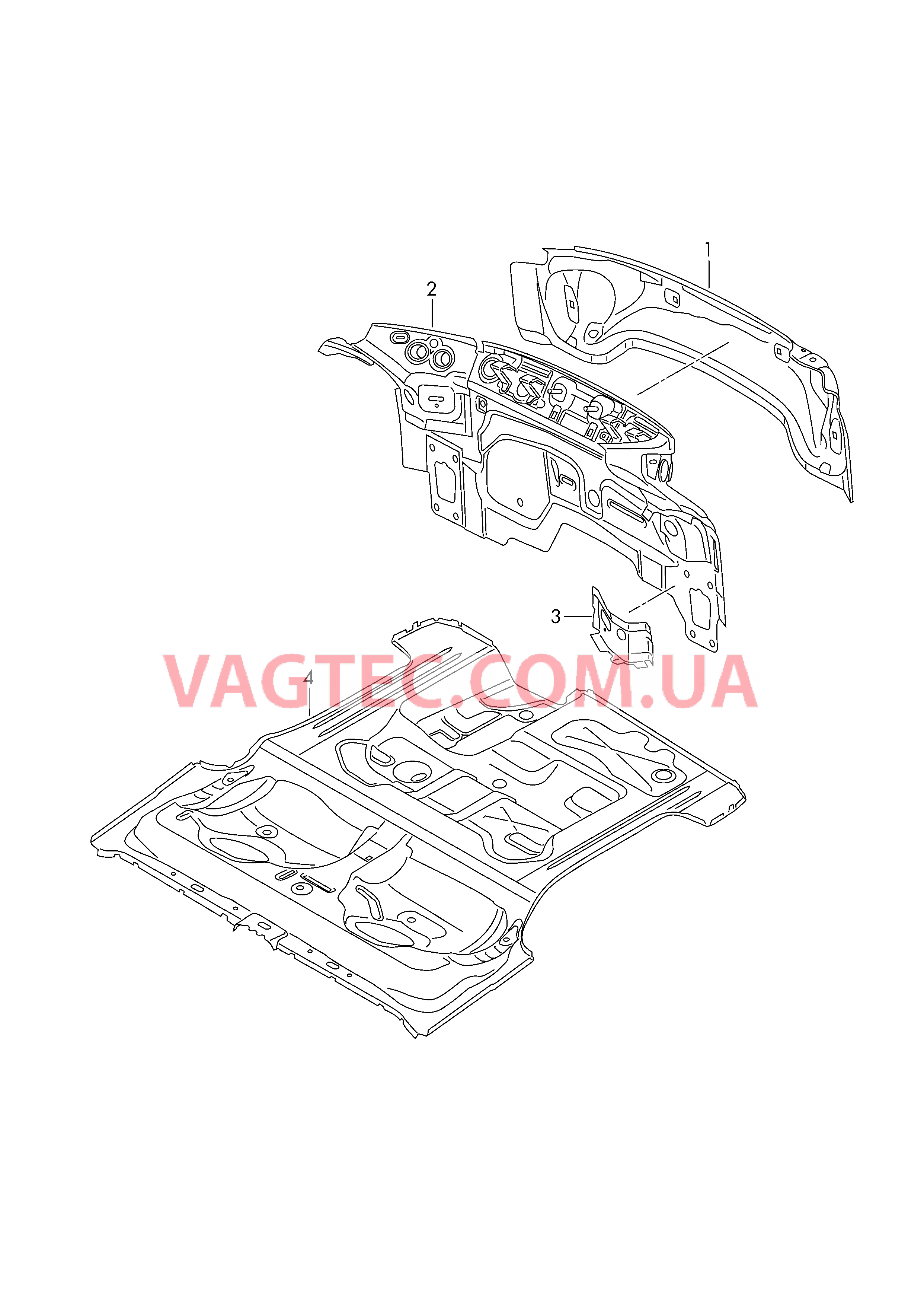 Задняя панель  для AUDI TT 2016