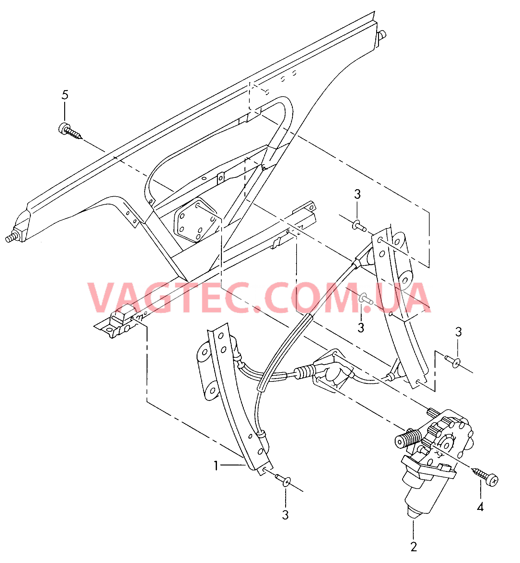 Cтеклоподъемник  для AUDI TT 2000