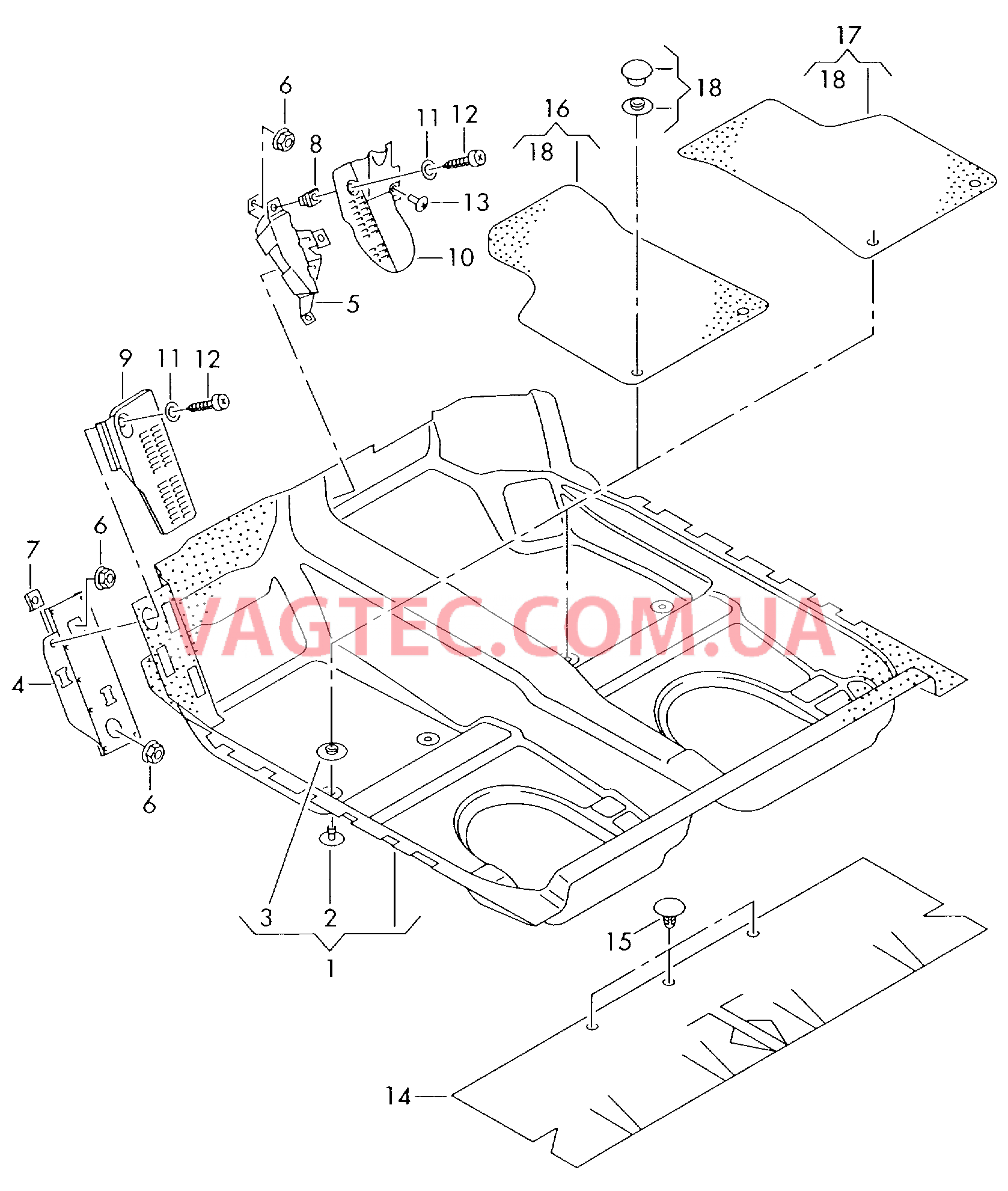 Коврики  для AUDI TT 2006