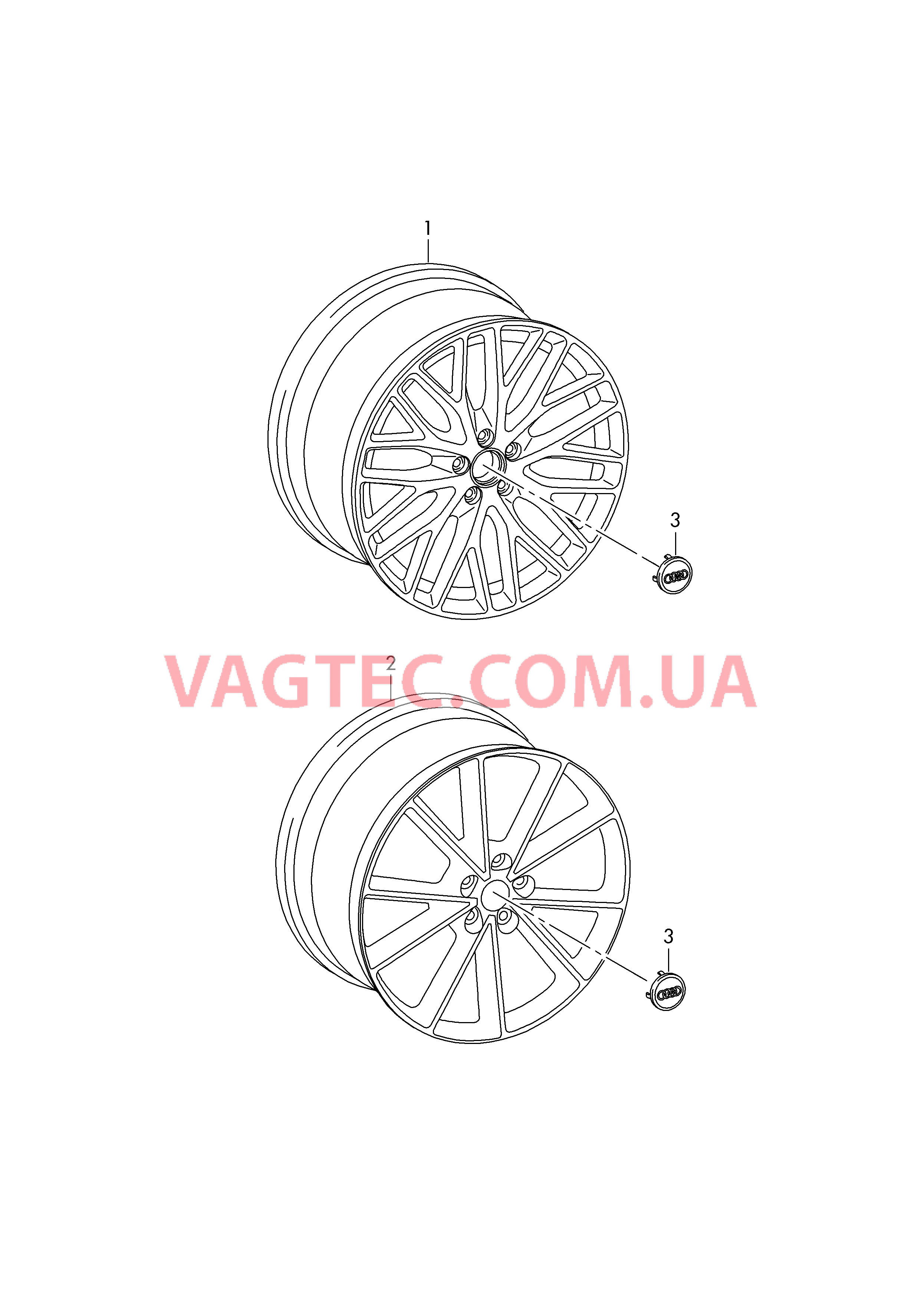 Алюминиевый диск Колпак колеса  для AUDI TT 2018