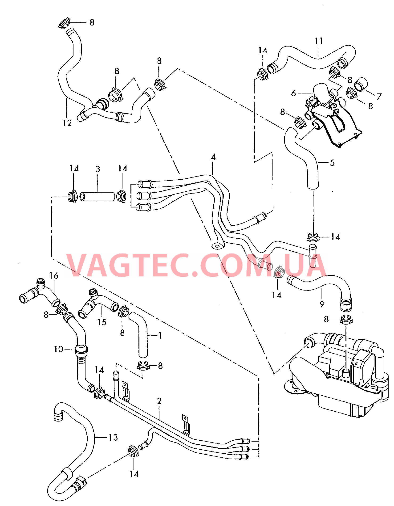 Автономный отопитель  для AUDI A8Q 2002