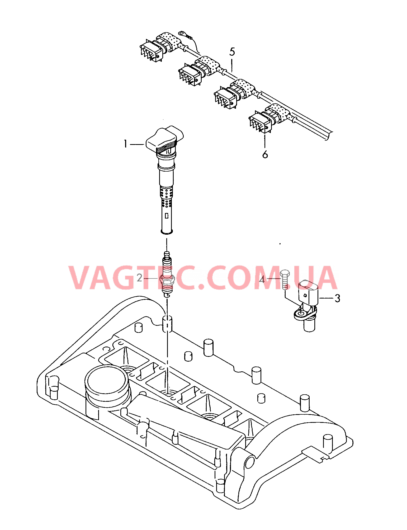 Катушка зажигания Cвеча зажигания Датчик импульсов  для AUDI TT 2007