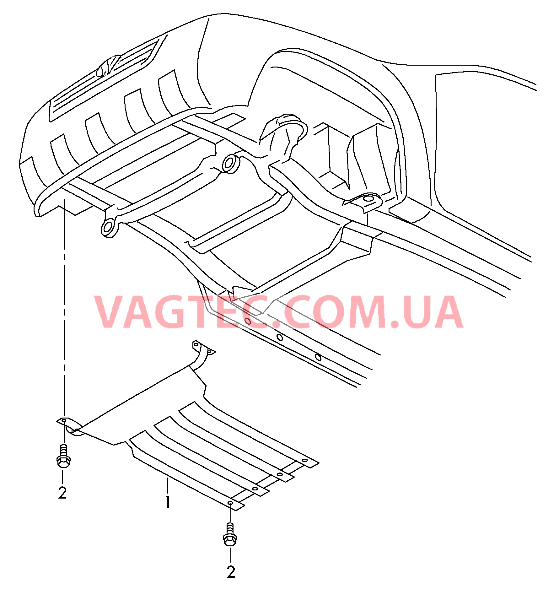 Защита картера двигателя  для VOLKSWAGEN Amarok 2011