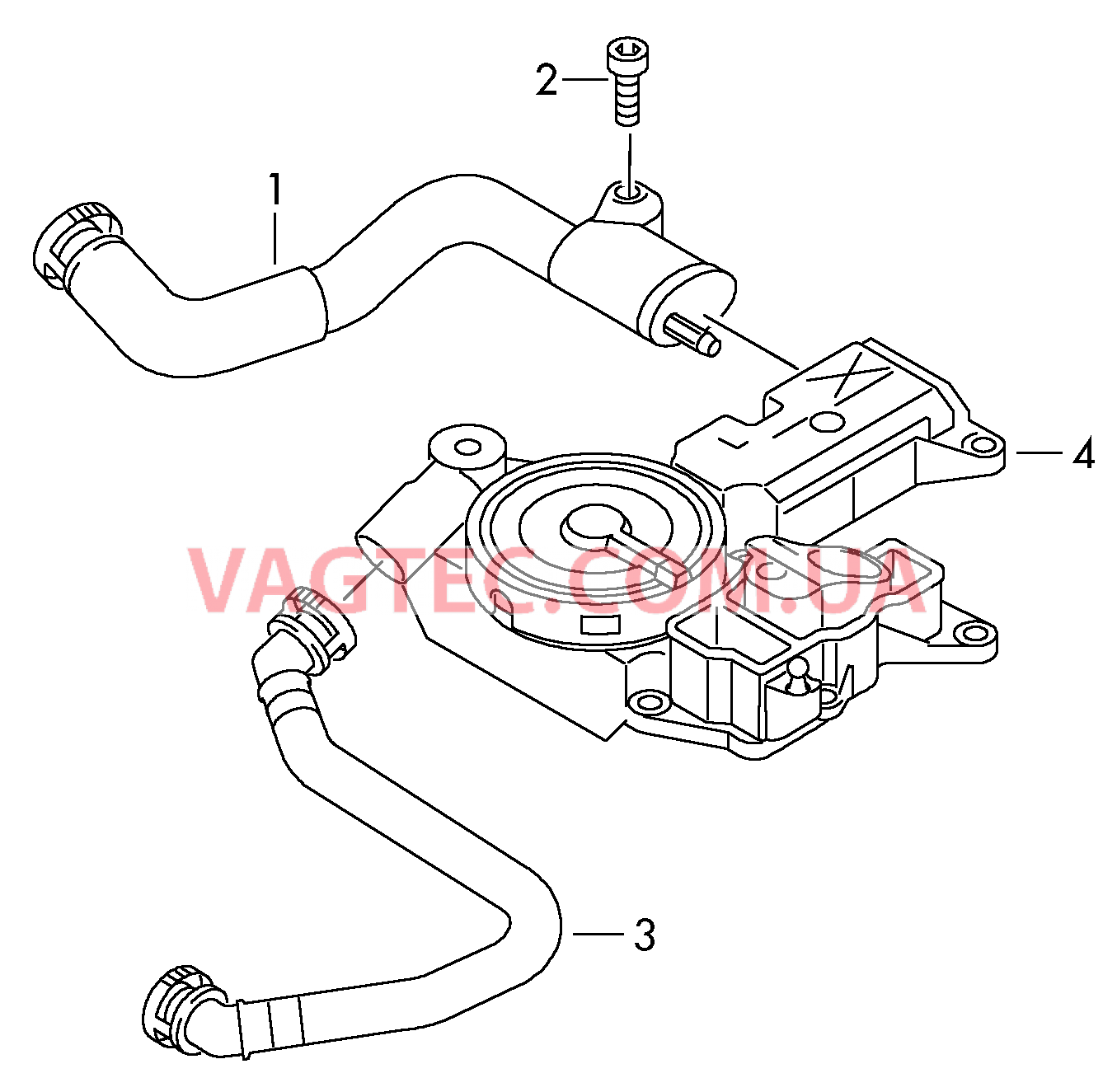 Вентиляция для блока цилиндров  для VOLKSWAGEN Amarok 2010