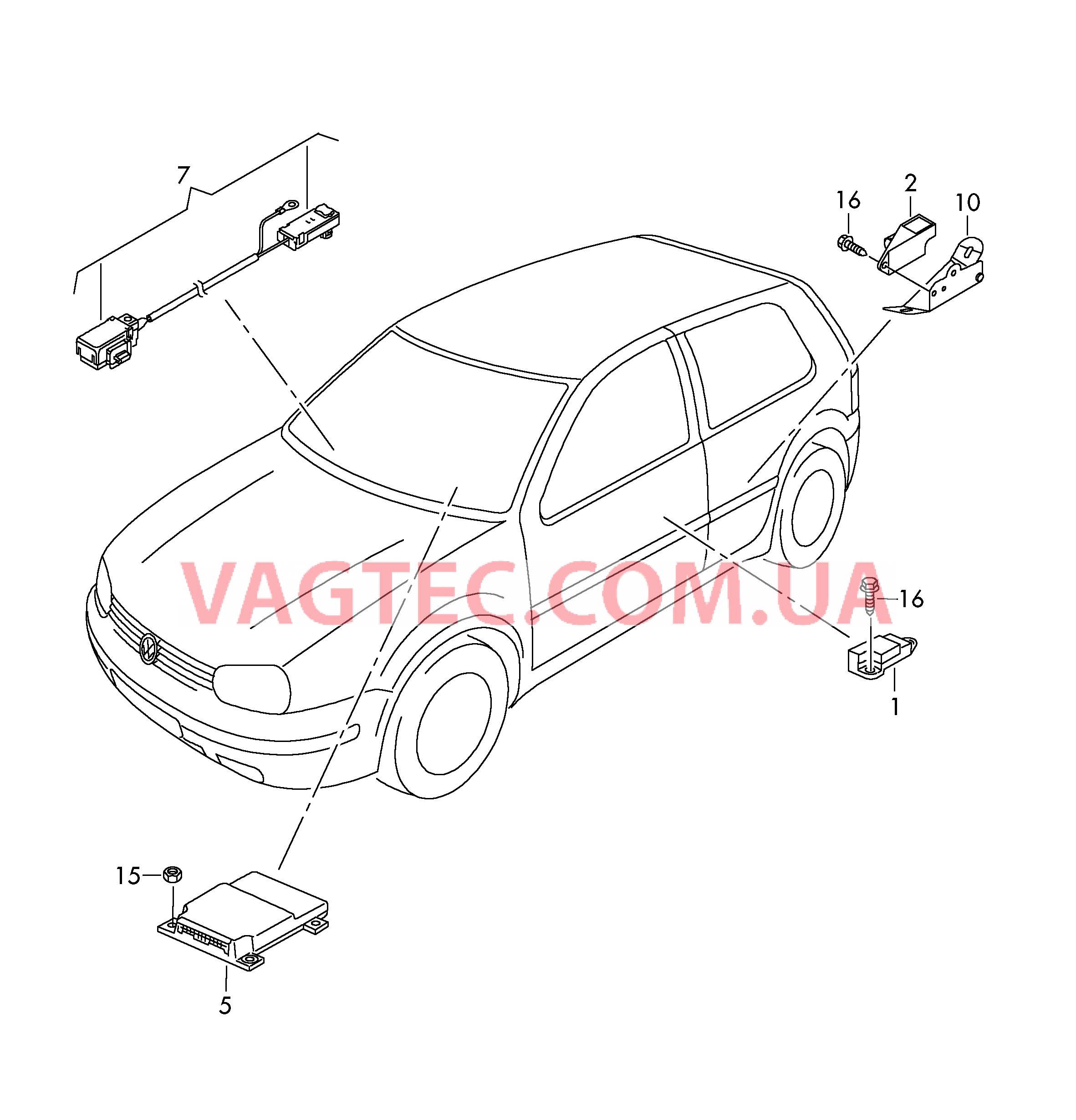 Вентиляторы радиатора, обзор  для VOLKSWAGEN GOLF 2004