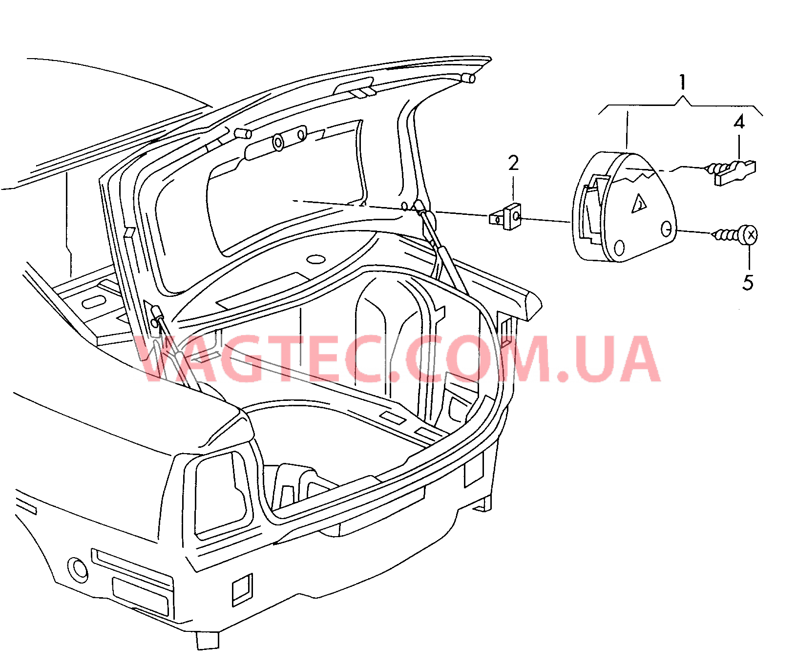 Кронштейн знака авар. останов. Огнетушители  для VOLKSWAGEN Bora 2005