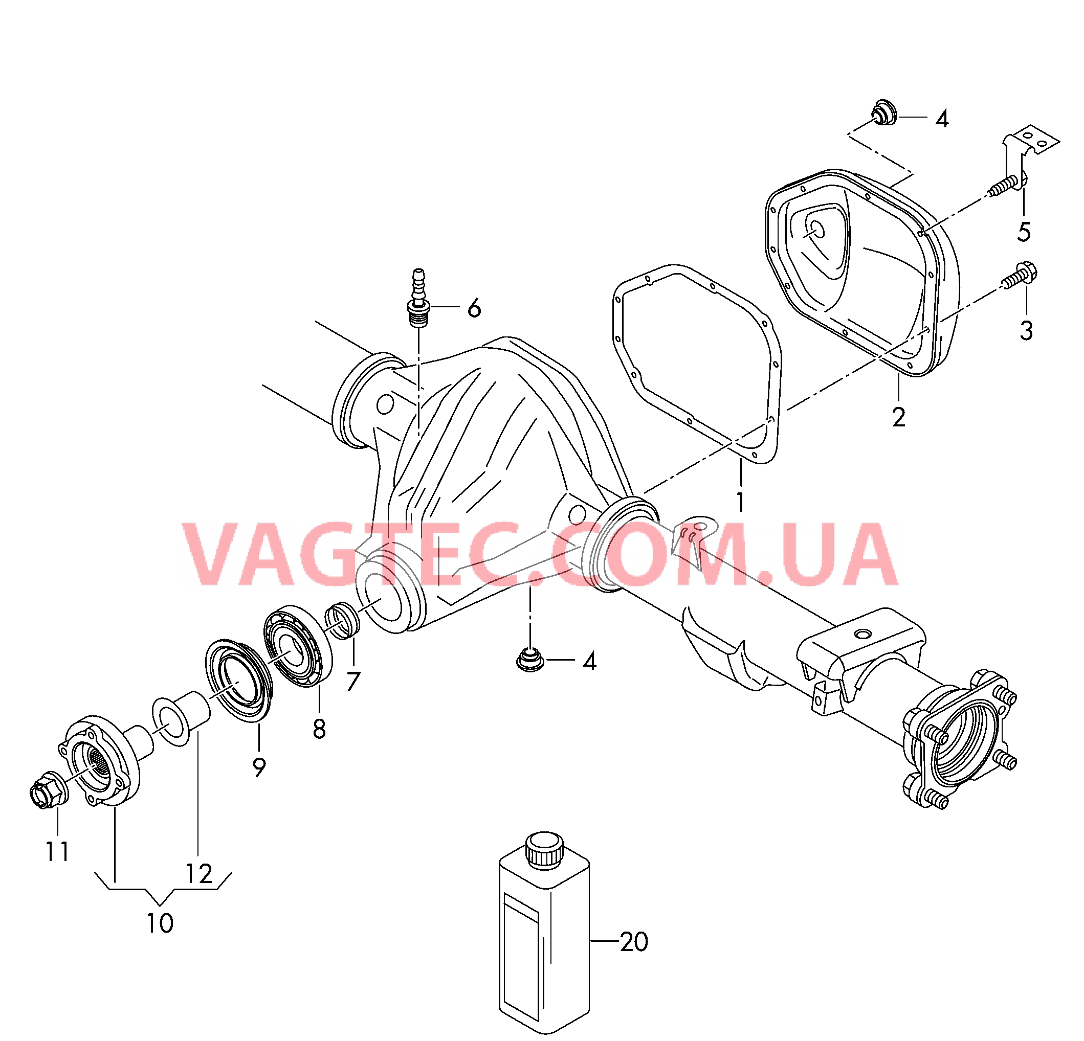 Картер коробки передач  для VOLKSWAGEN Amarok 2019