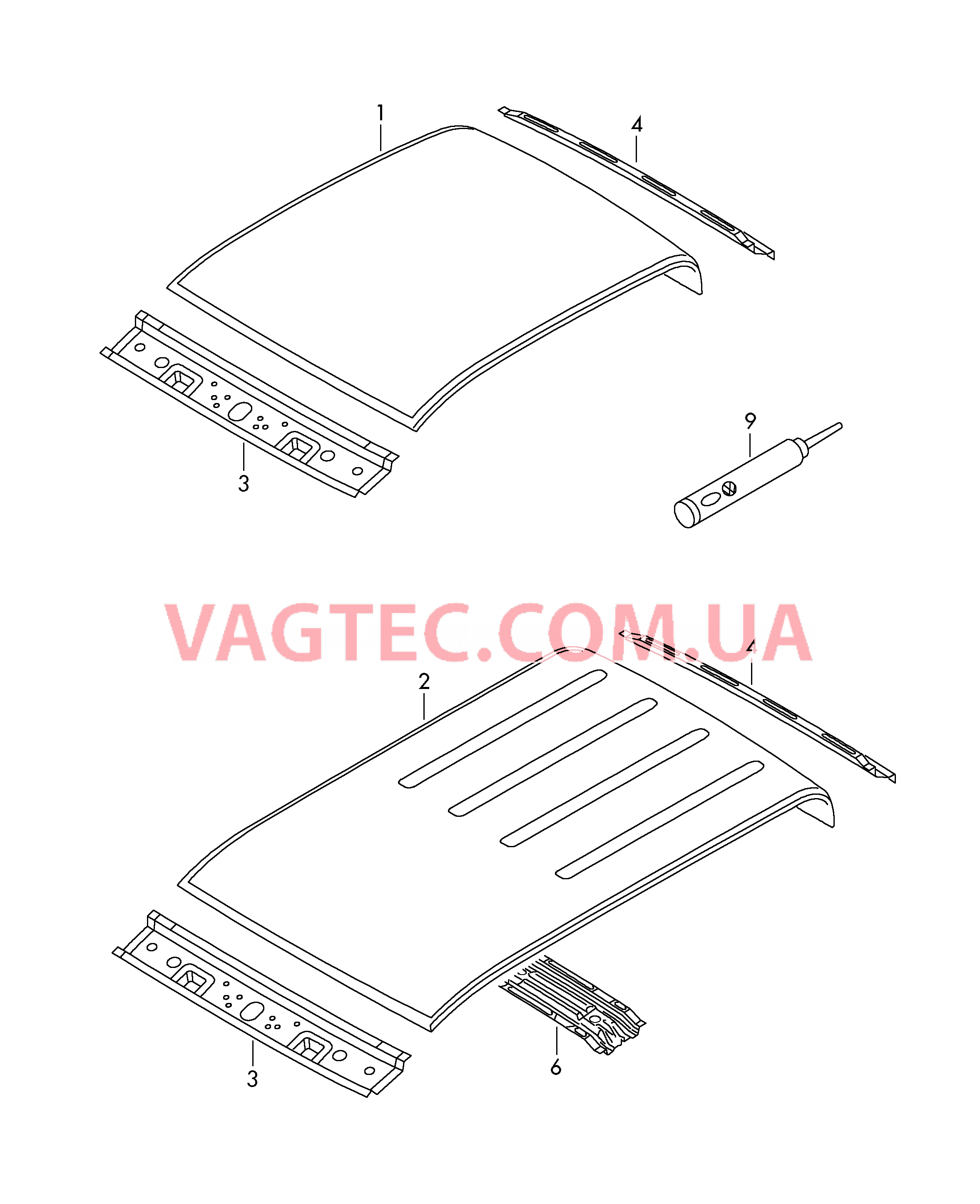 Крыша  для VOLKSWAGEN Amarok 2012