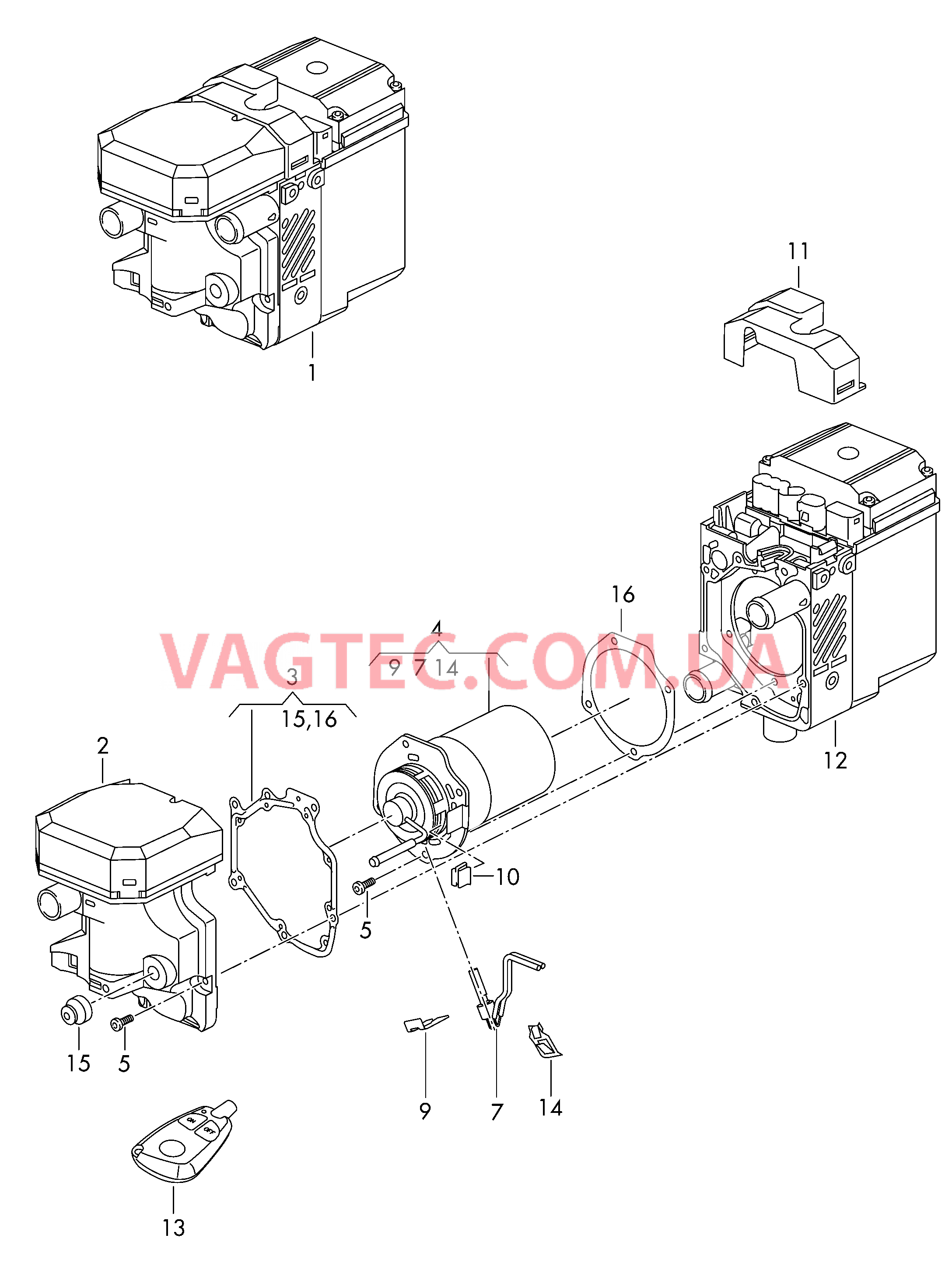 Автономный подогреватель для контура циркуляции ОЖ  Доп.отопитель для контура ОЖ  для VOLKSWAGEN Transporter 2010-2