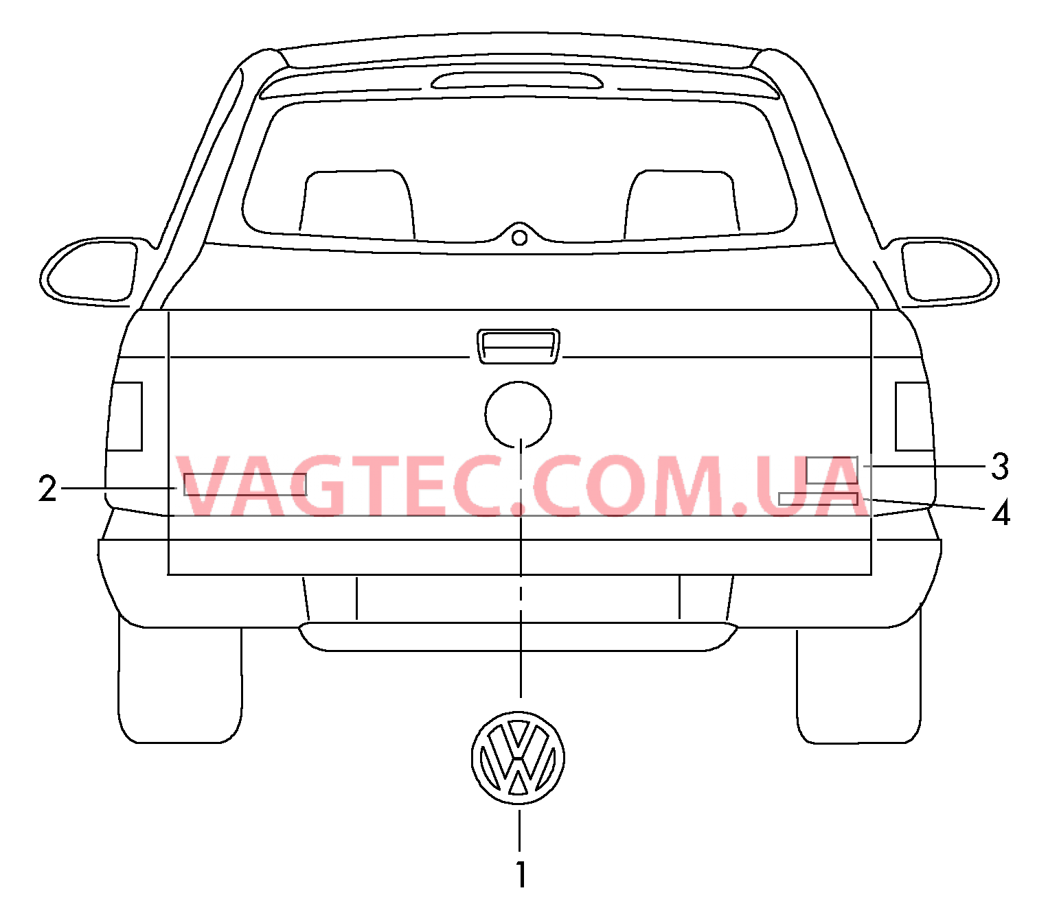 Надписи  для VOLKSWAGEN Amarok 2017