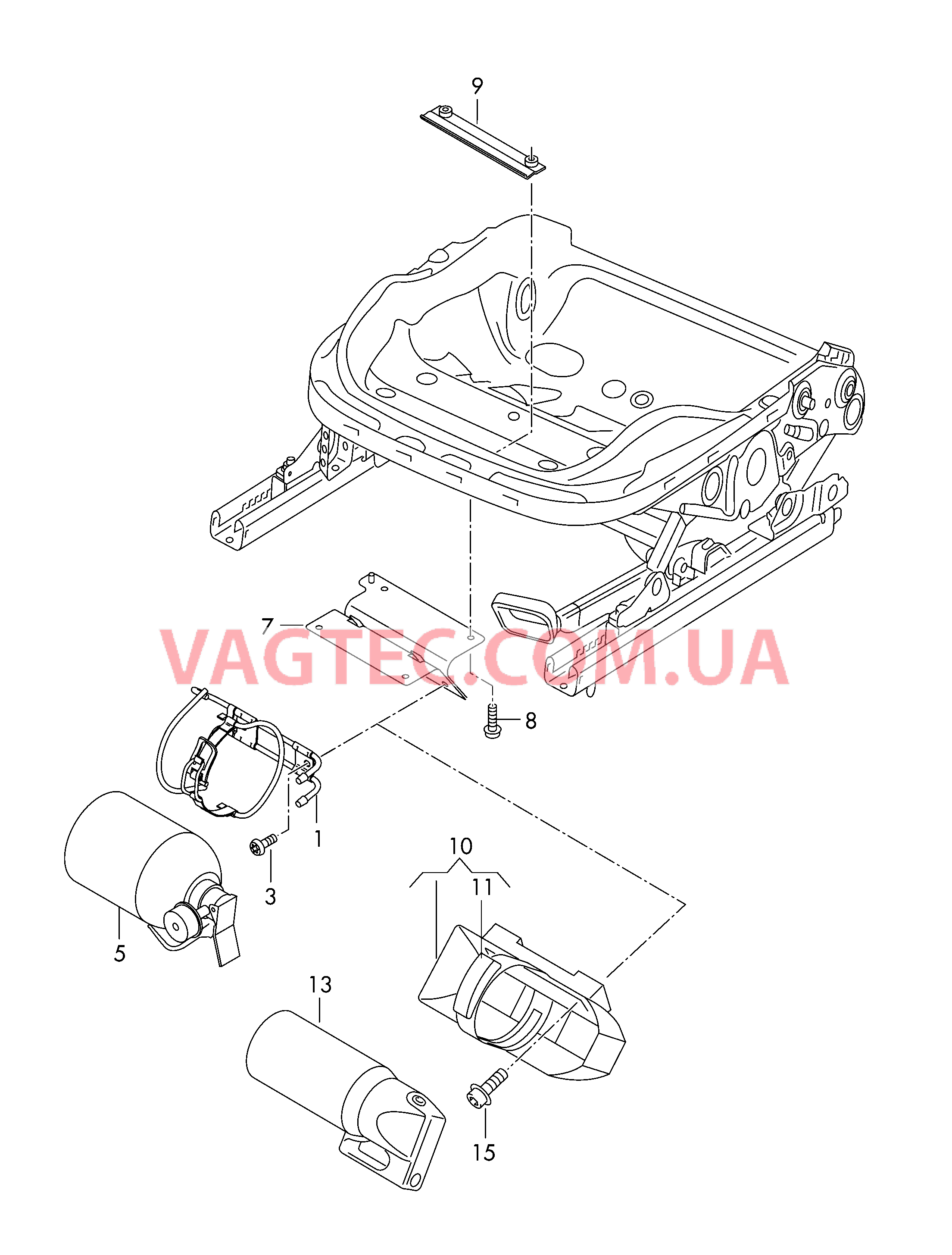 Огнетушители  для VOLKSWAGEN Caddy 2011-1