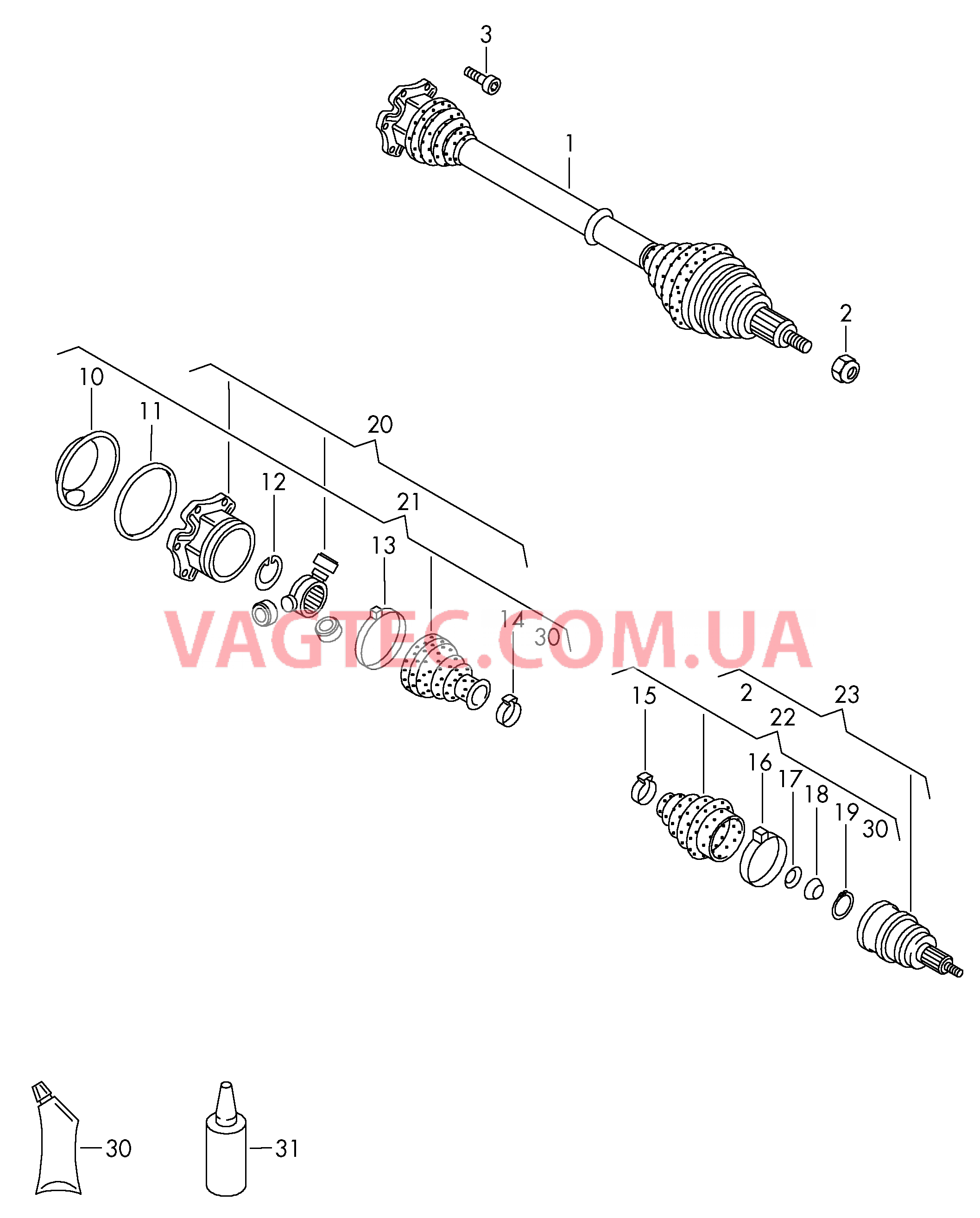  VW GOLF Приводной вал для 4-ступенчатой АКП  для VOLKSWAGEN GOLF 2000