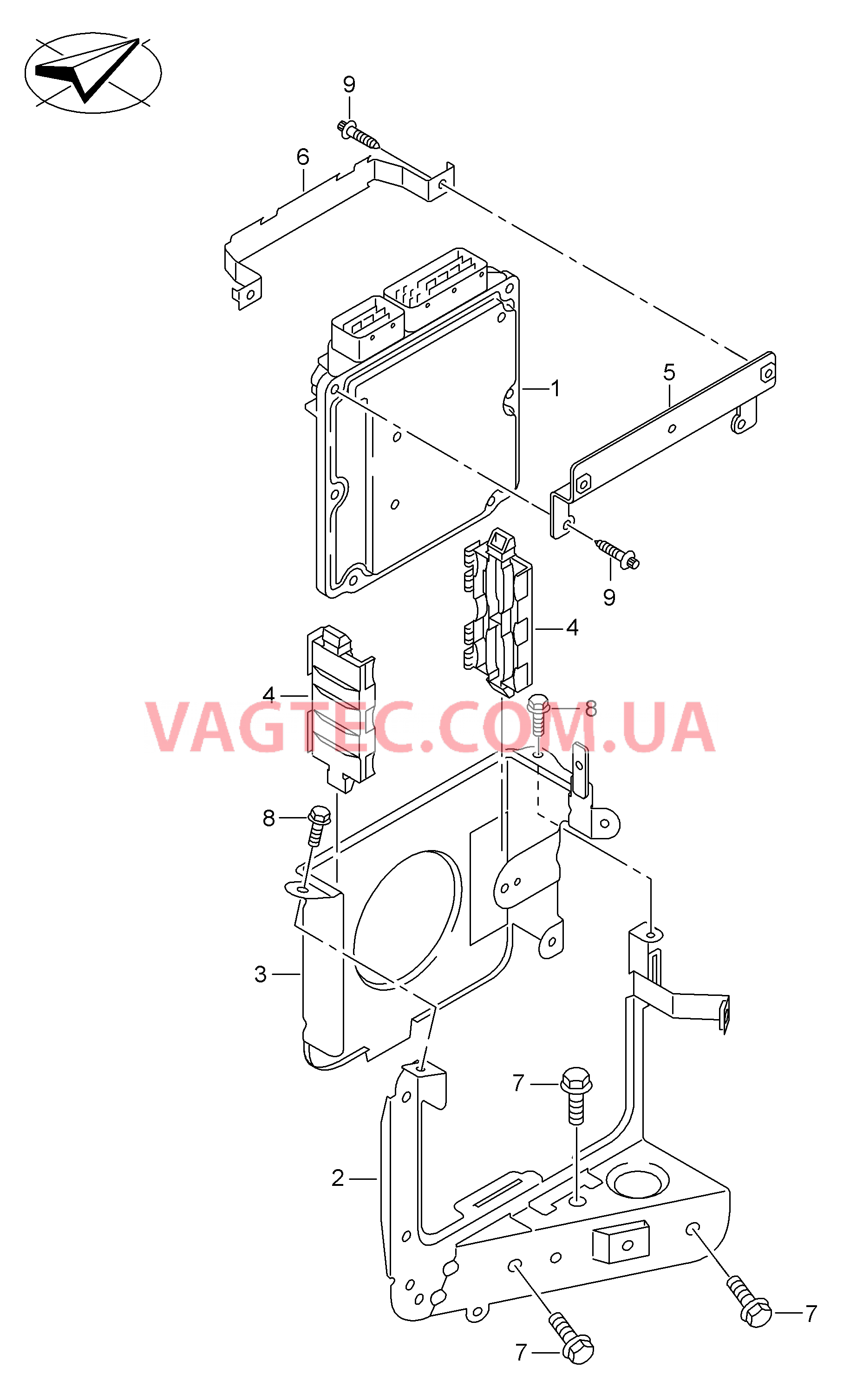 БУ бензинового двигателя Крепёжные детали  для VOLKSWAGEN Amarok 2011