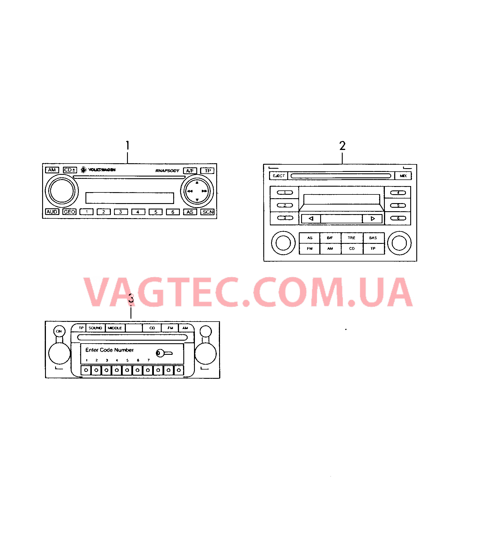 Магнитола Антенна Комплектующие изделия  для VOLKSWAGEN Amarok 2017