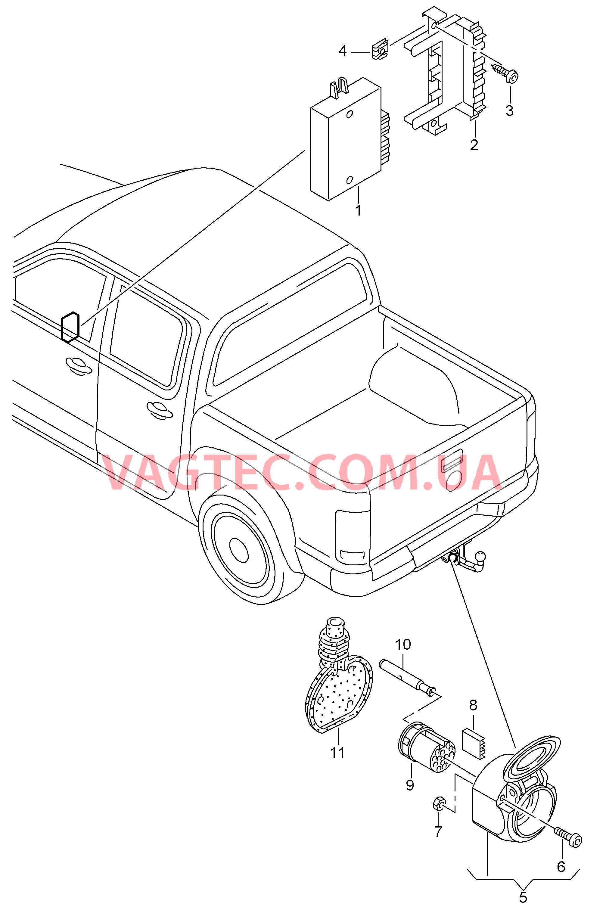 Электрооборудование для ТCУ  для VOLKSWAGEN Amarok 2016