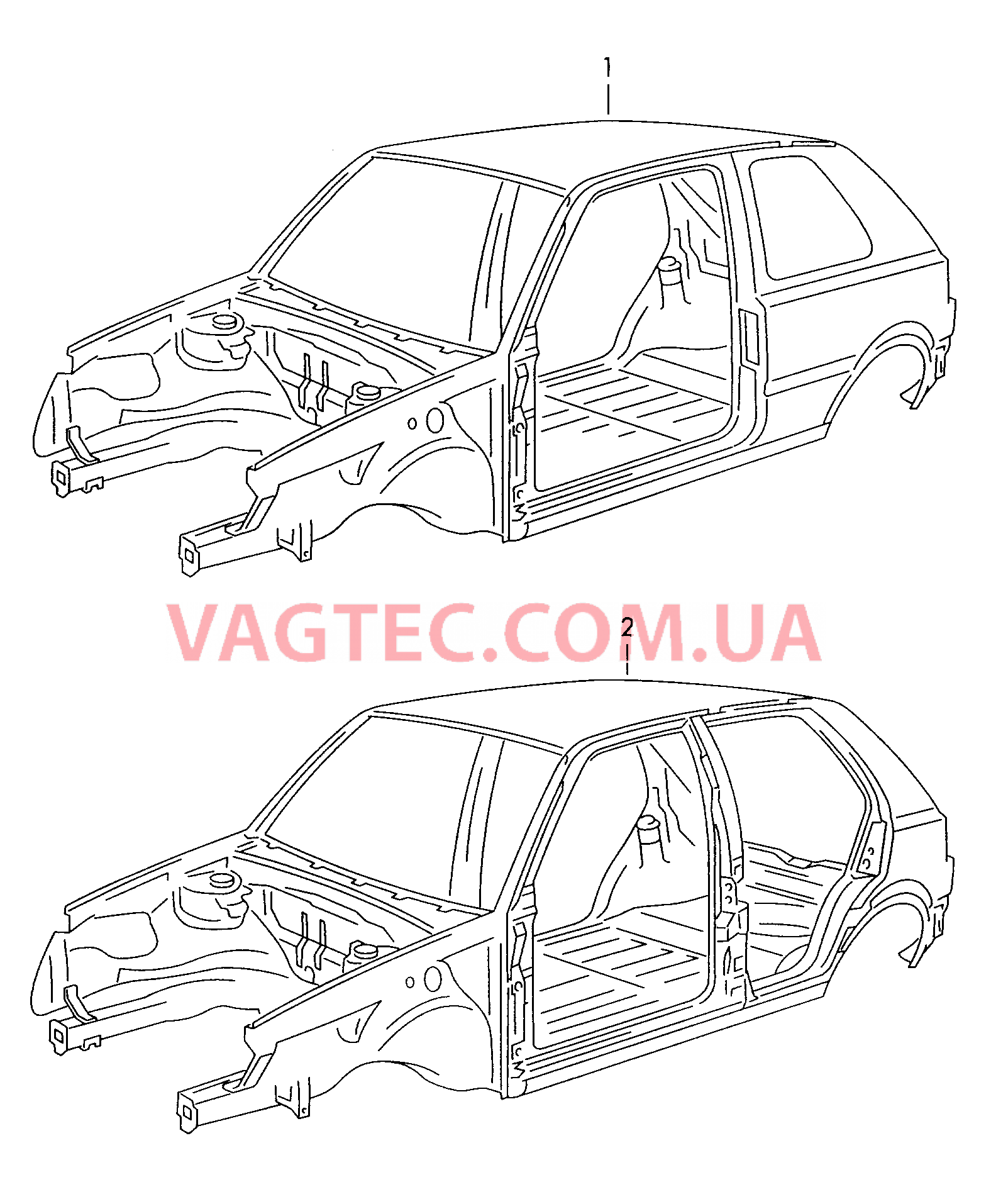  VW GOLF Кузов  для VOLKSWAGEN GOLF 2000