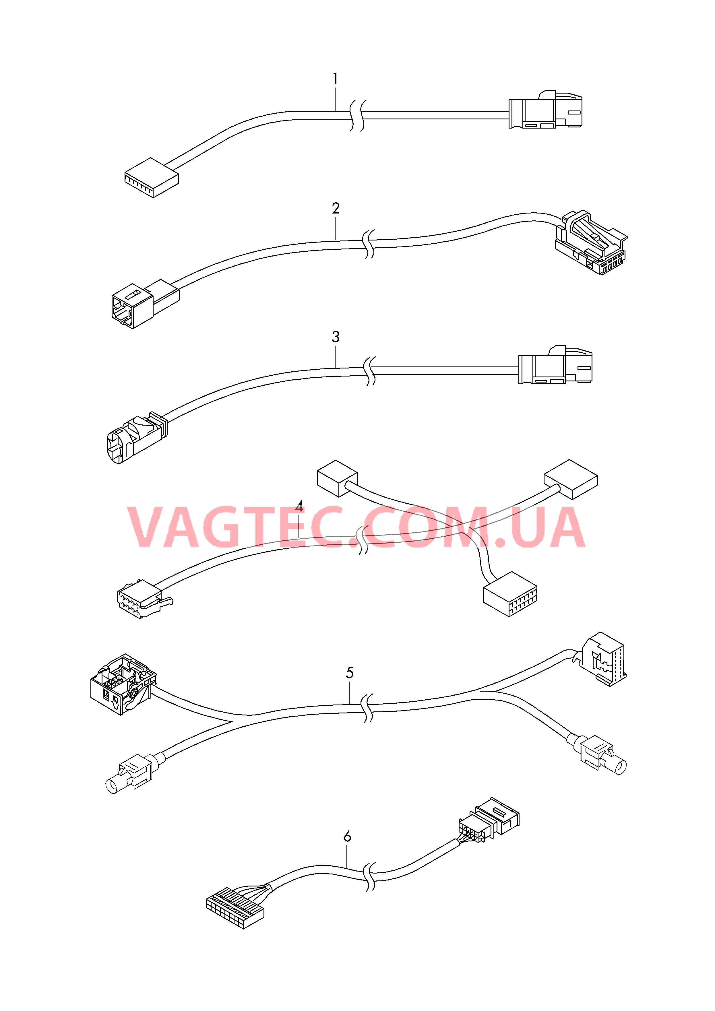 Кабель-адаптер  для VOLKSWAGEN GOLF 2014-2