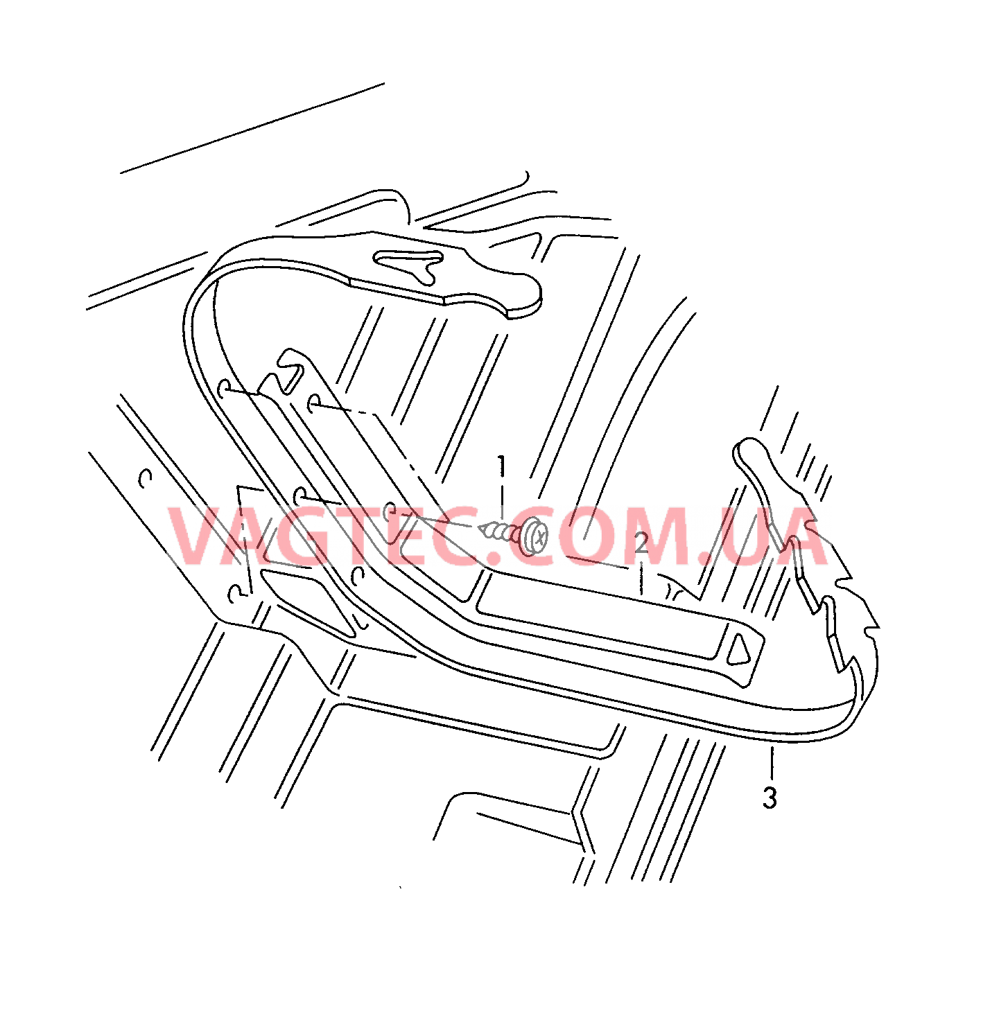  VW GOLF Кронштейн знака аварийнойостановки и аптечки  для VOLKSWAGEN GOLF 2000