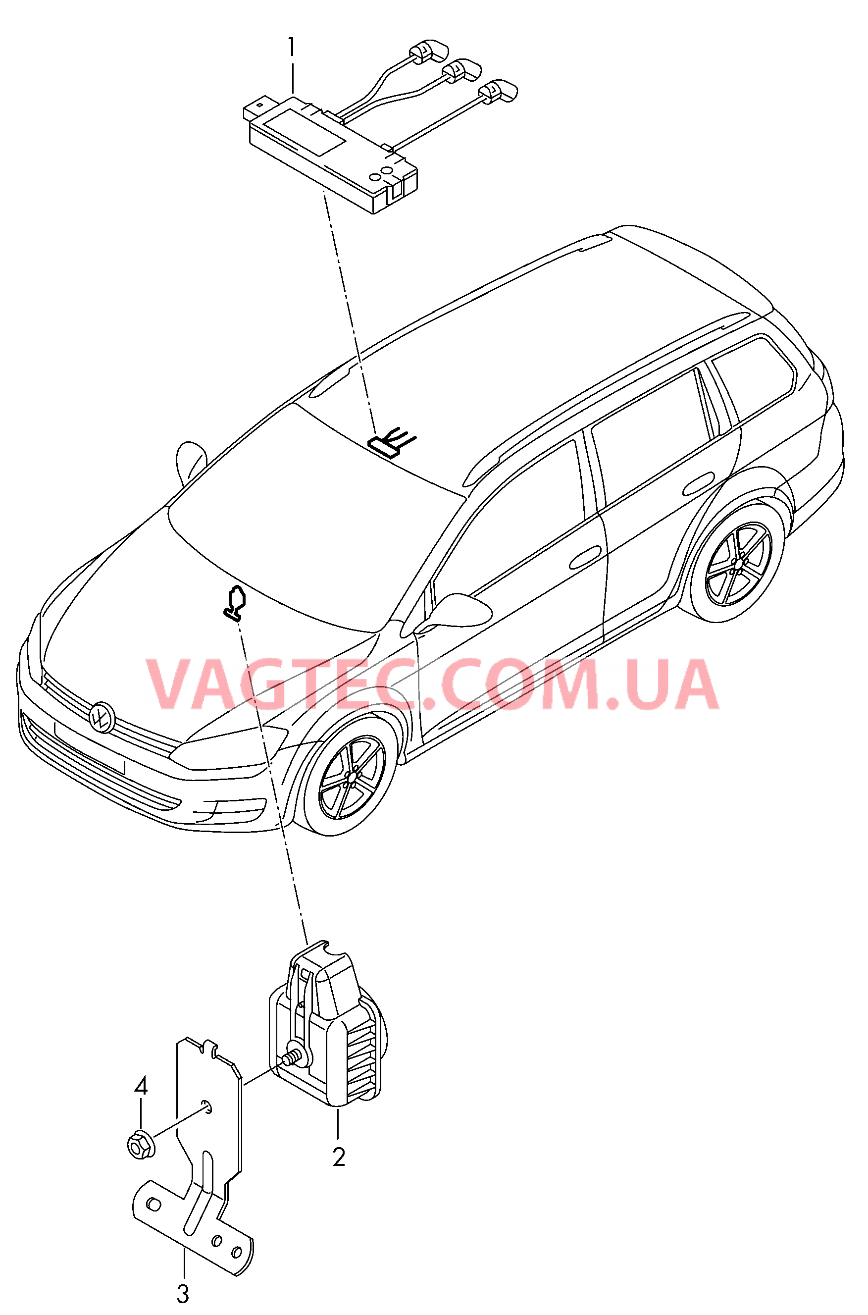 Противоугонная система  для VOLKSWAGEN GOLF 2015-1