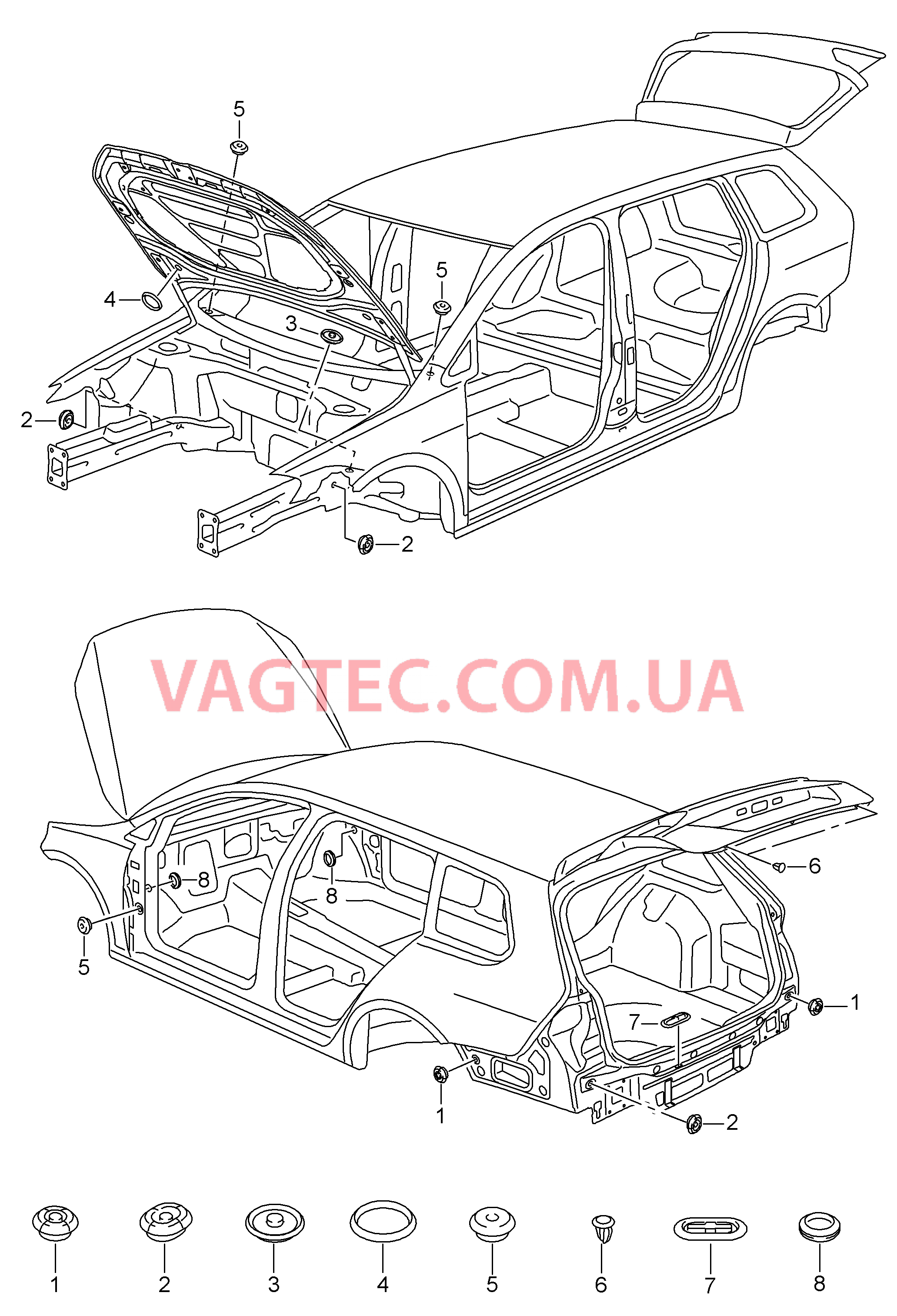 Заглушка Кузов  для VOLKSWAGEN GOLF 2017-1