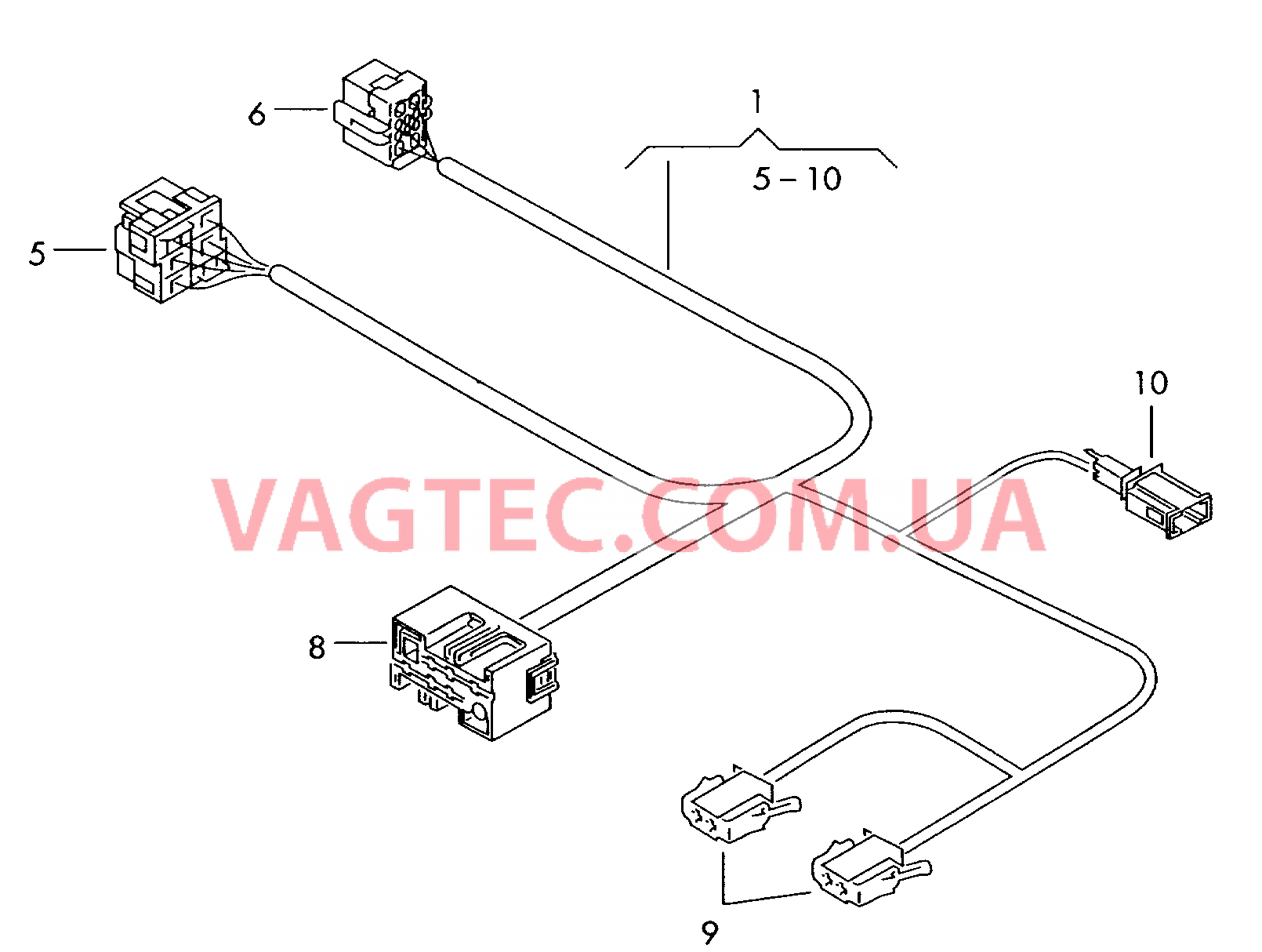 Жгут проводов для салона Клапан Газовый баллон  для VOLKSWAGEN GOLF 2003