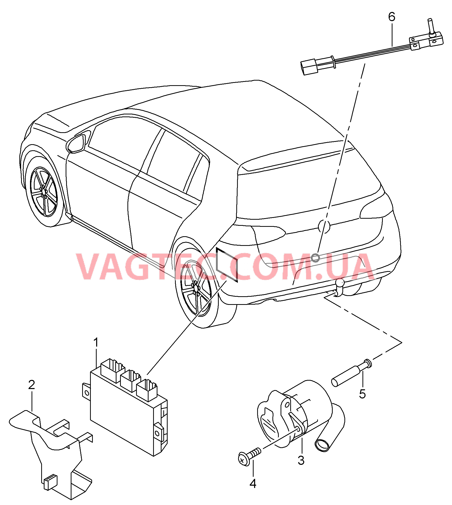 Электрические детали для прицепа  для VOLKSWAGEN GOLF 2016