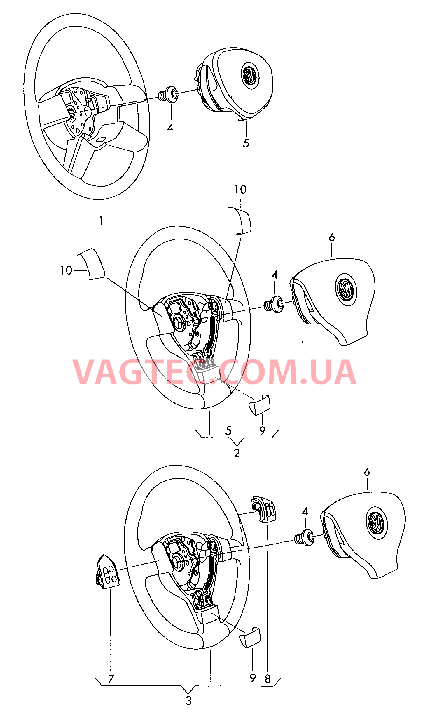 Рулевое колесо VW JETTA   для VOLKSWAGEN Jetta 2006