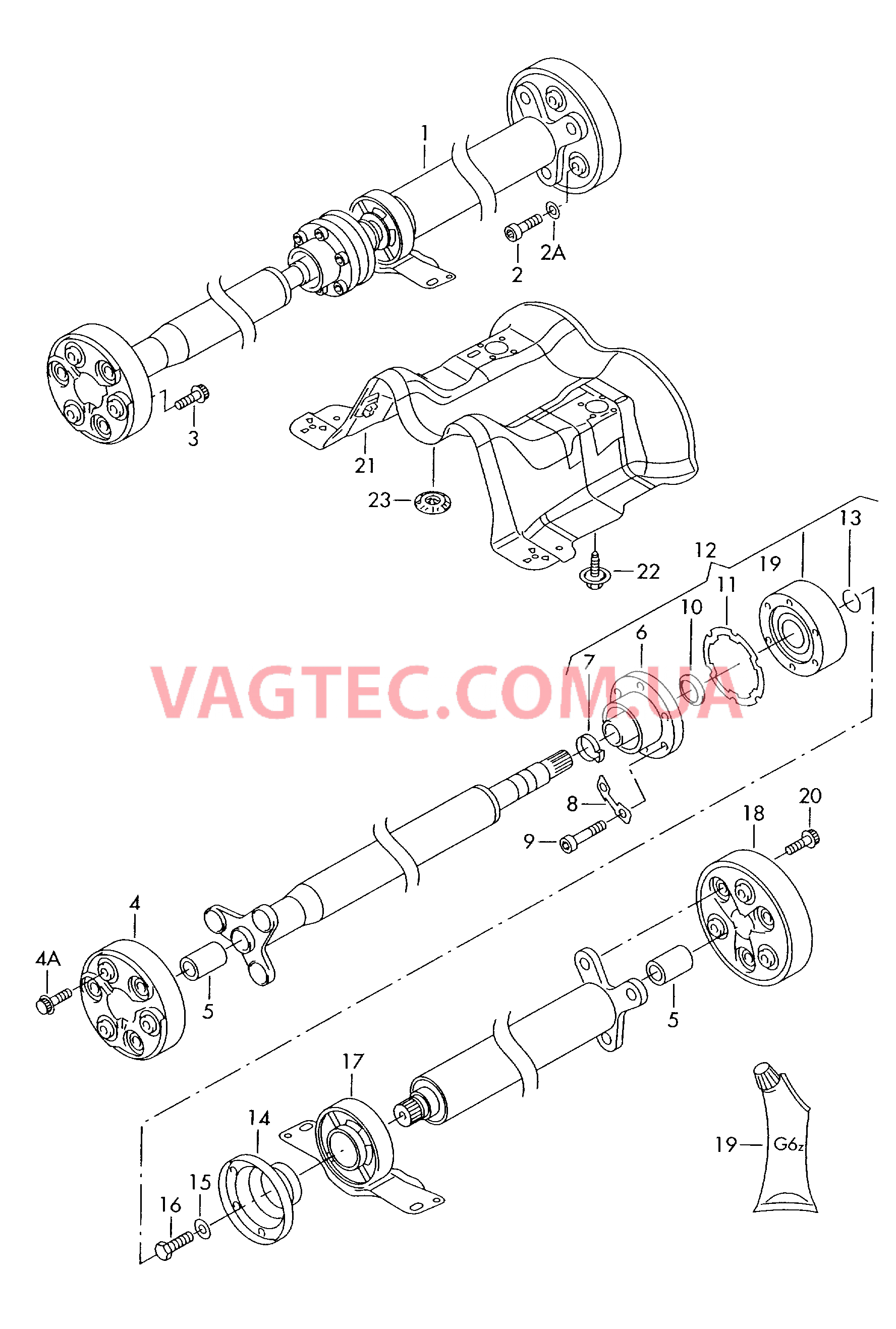 Карданный вал  для VOLKSWAGEN GOLF 2007