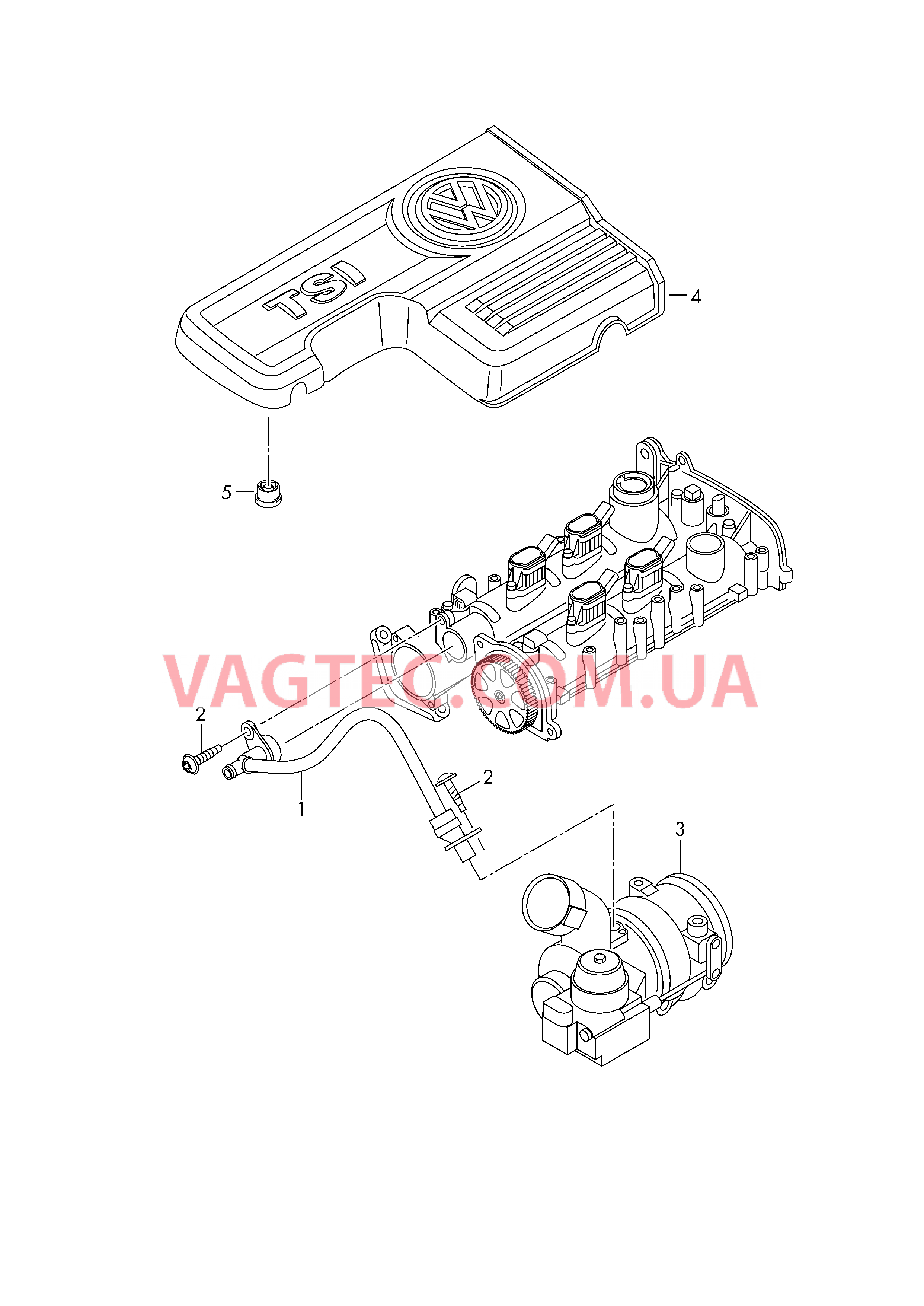 Вентиляция для блока цилиндров  для VOLKSWAGEN Passat 2019-1