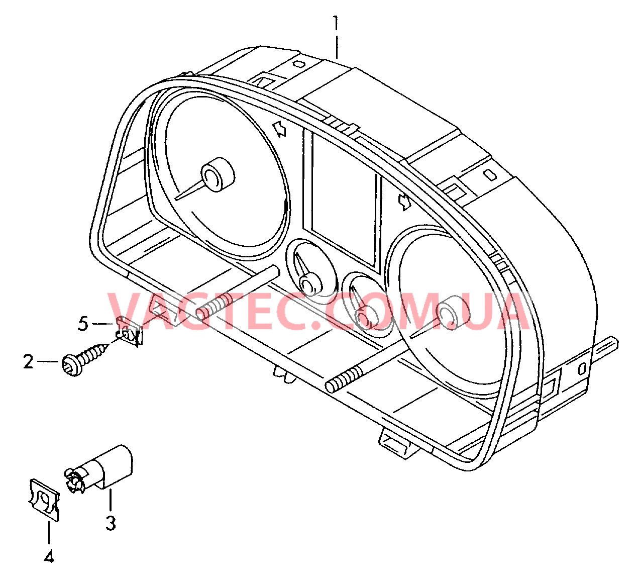 Комбинация приборов Датчик наружной температуры   F 1T-5-000 001>> для VOLKSWAGEN Touran 2004