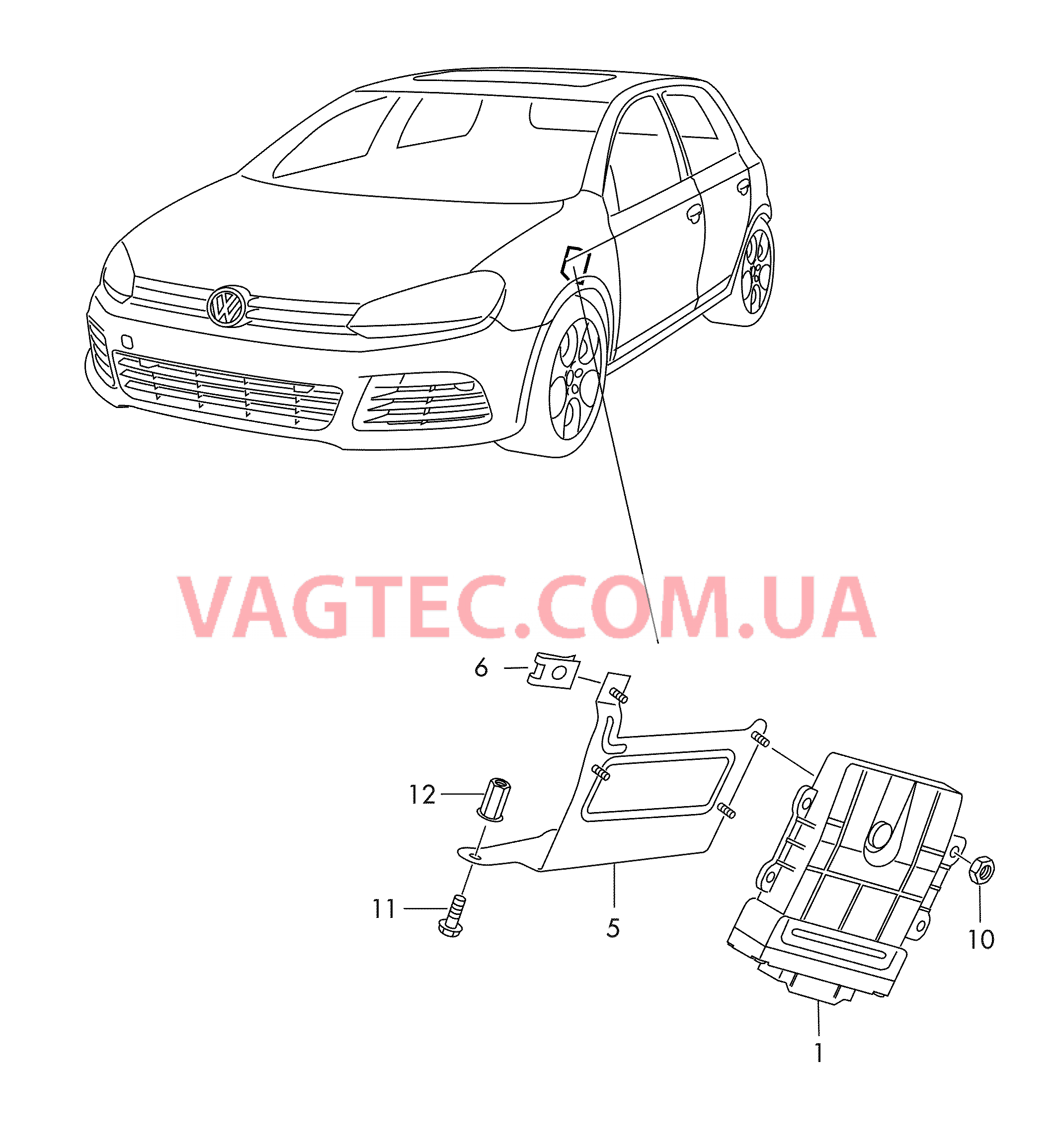 БУ 6-ступенчатой АКП .  для VOLKSWAGEN GOLF 2006-1