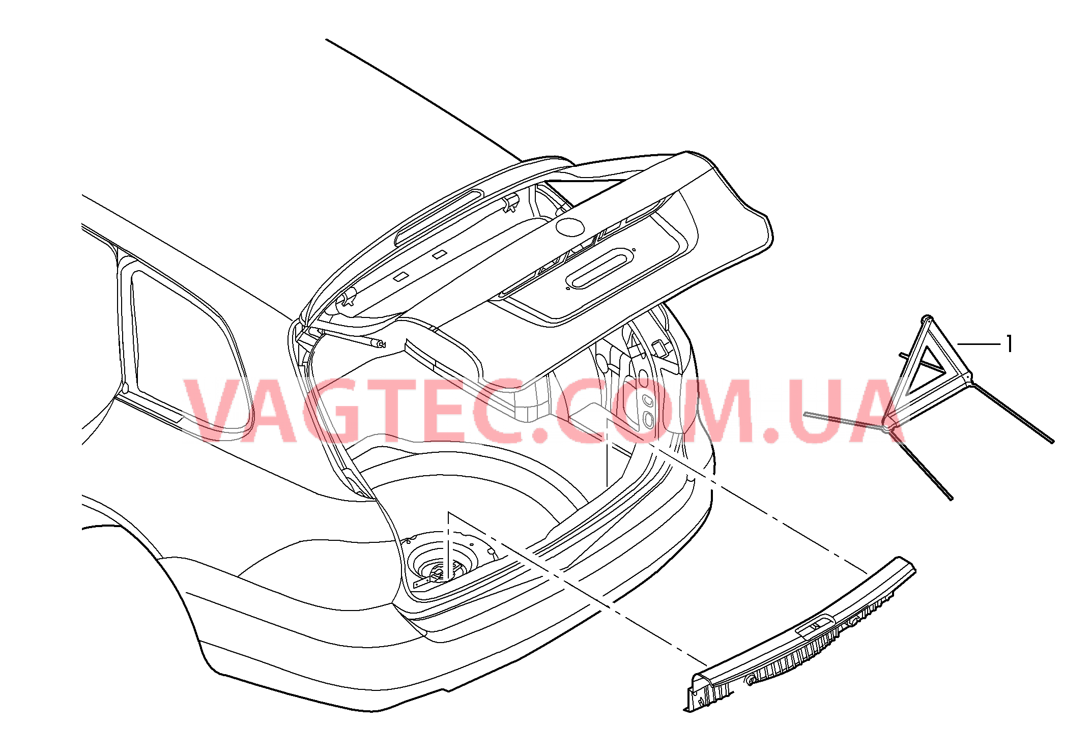 Знак аварийной остановки  для VOLKSWAGEN GOLF 2007-1