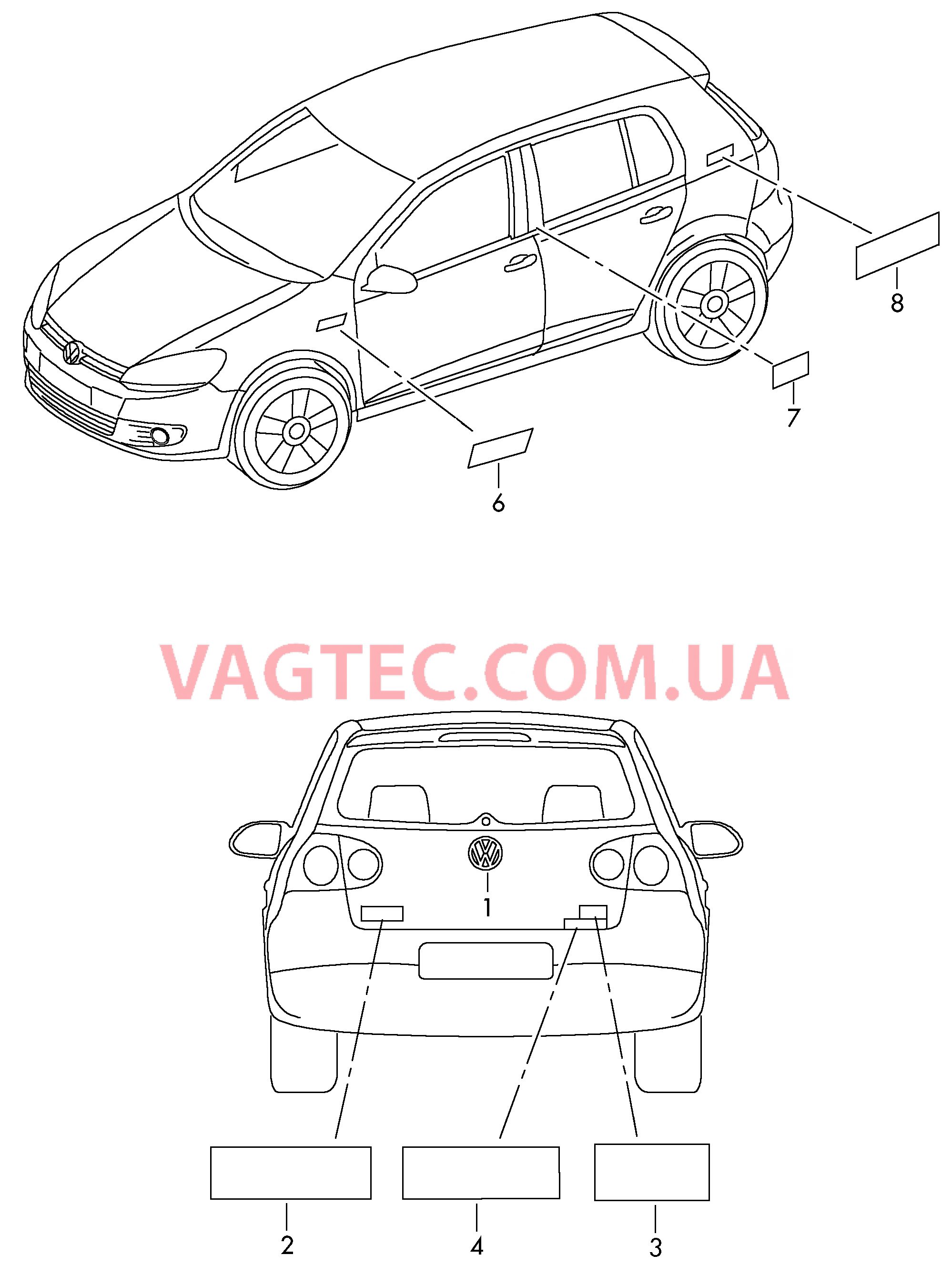 Надписи Надписи  для VOLKSWAGEN GOLF 2009-2