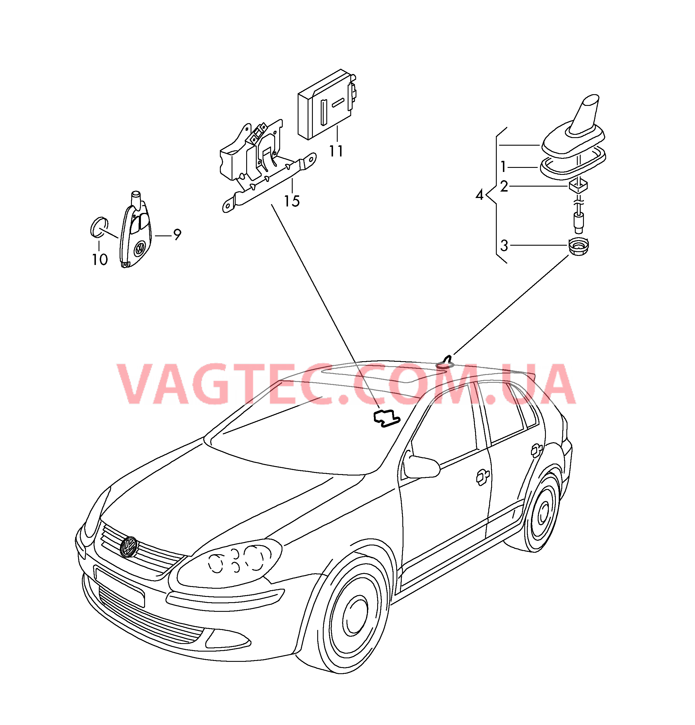 Детали электрич. для автономного отопителя с радиоуправл.  для VOLKSWAGEN Golf.Plus 2009-1