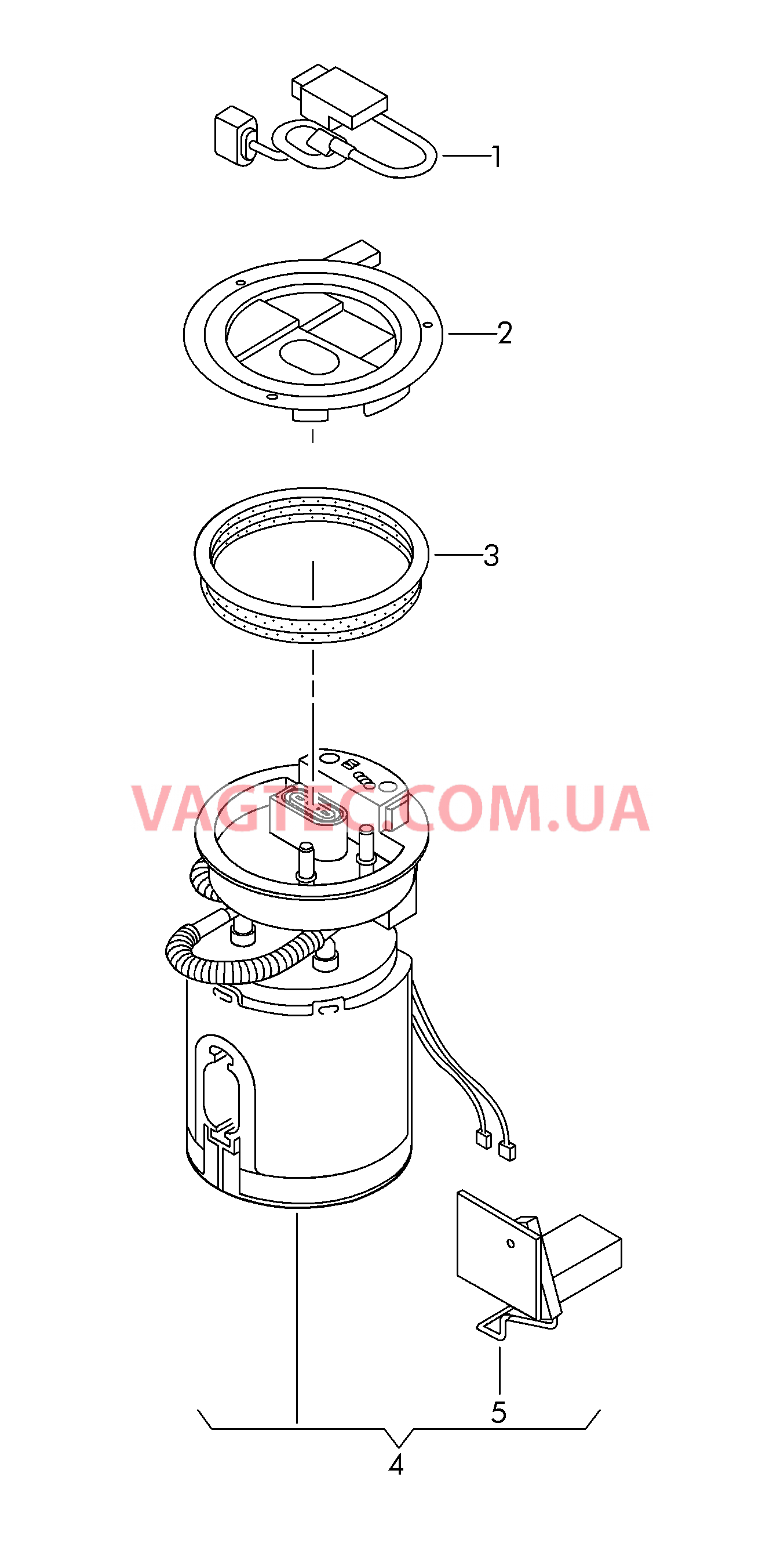 Модуль подачи топлива и датчик уровня топлива .   БУ топливного насоса .  для VOLKSWAGEN Jetta 2011