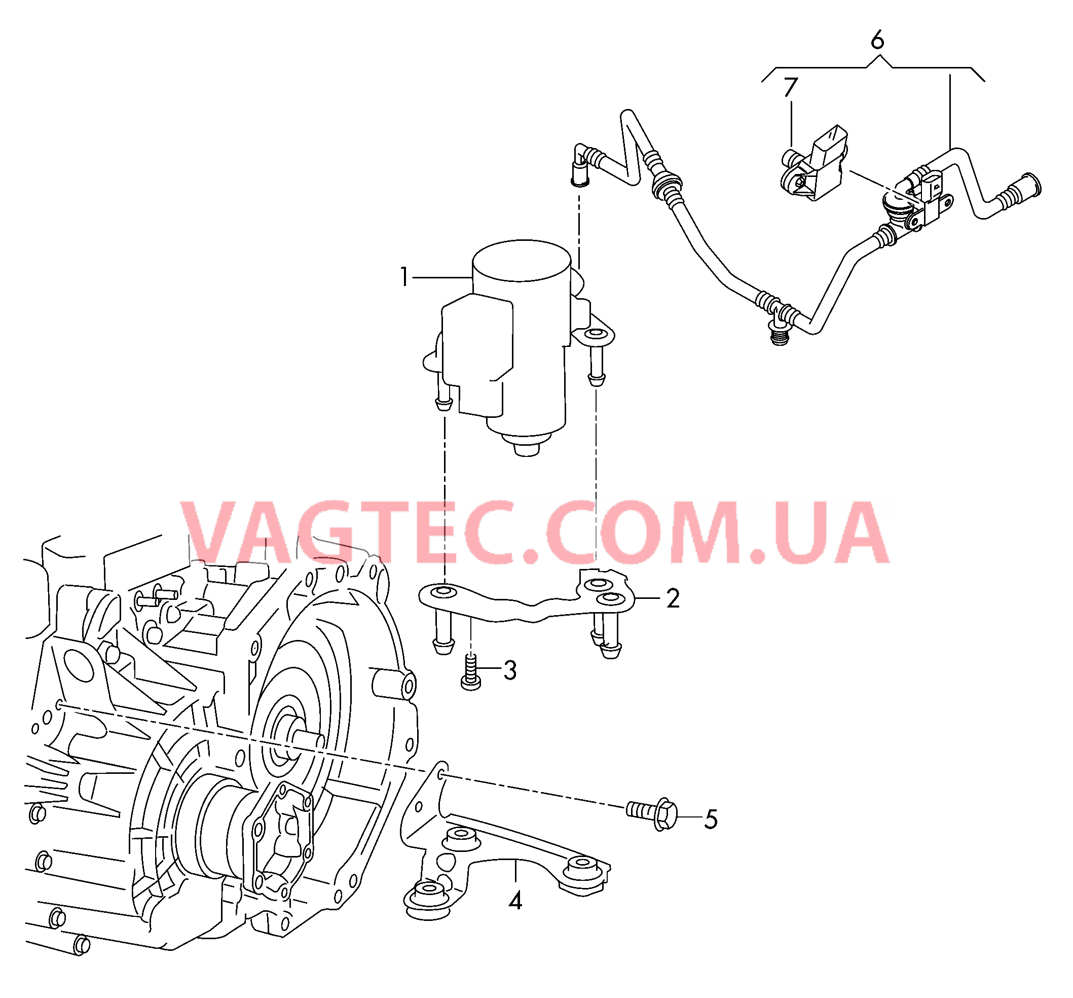Эл. вакуумный насос тормозной системы  Вакуумная труба  для VOLKSWAGEN Tiguan 2017