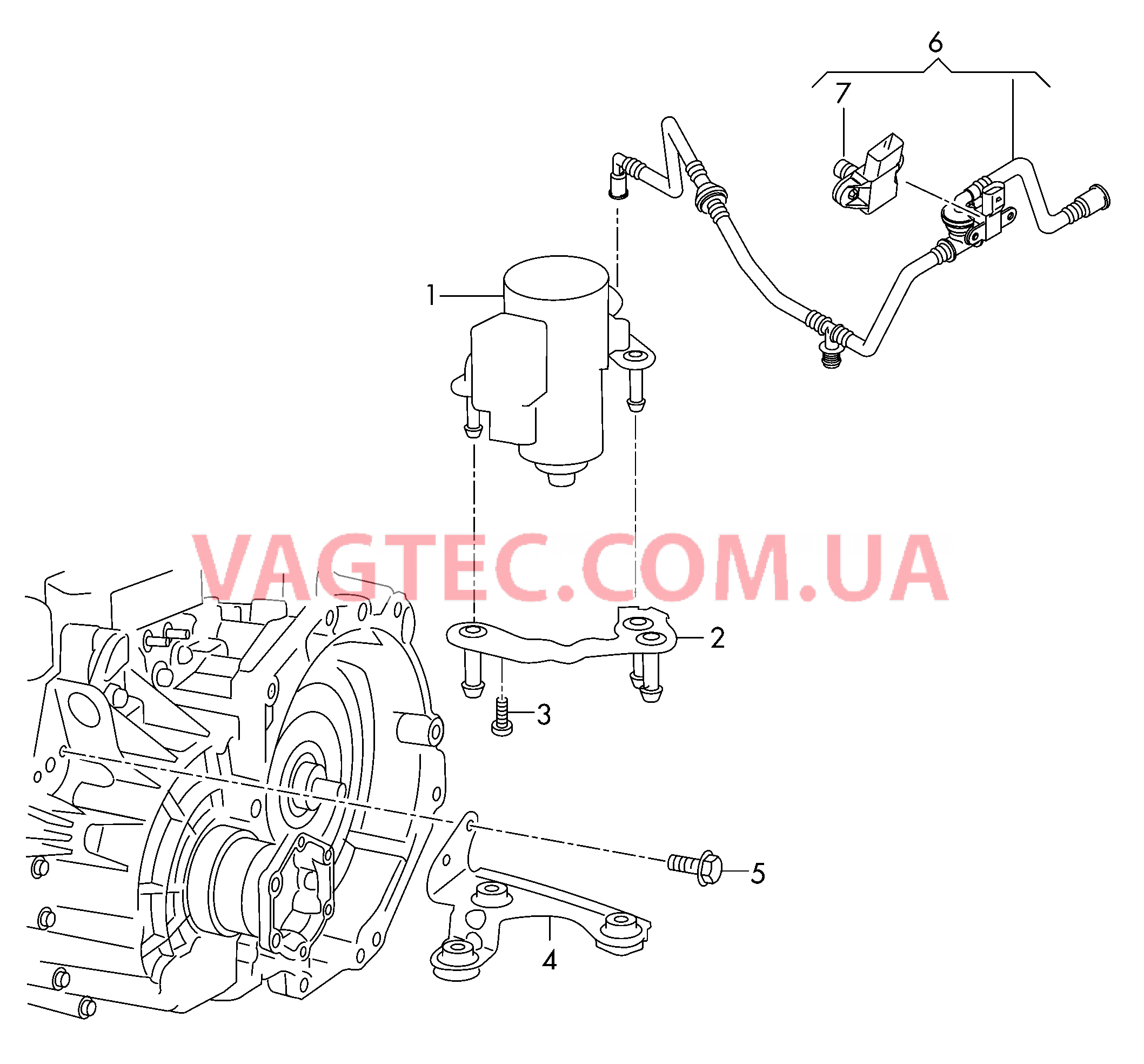 Эл. вакуумный насос тормозной системы  Вакуумная труба  для VOLKSWAGEN GOLF 2012-1