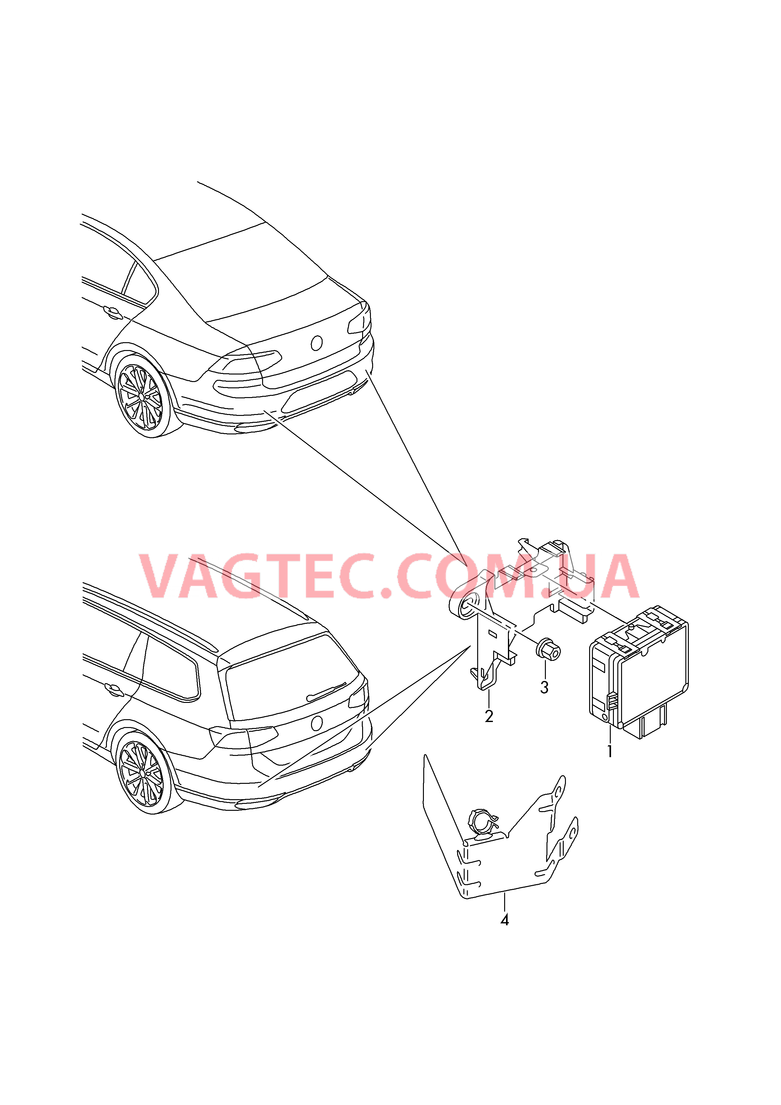 Блок управления ассистента смены полосы движ.  для VOLKSWAGEN Passat 2019-1