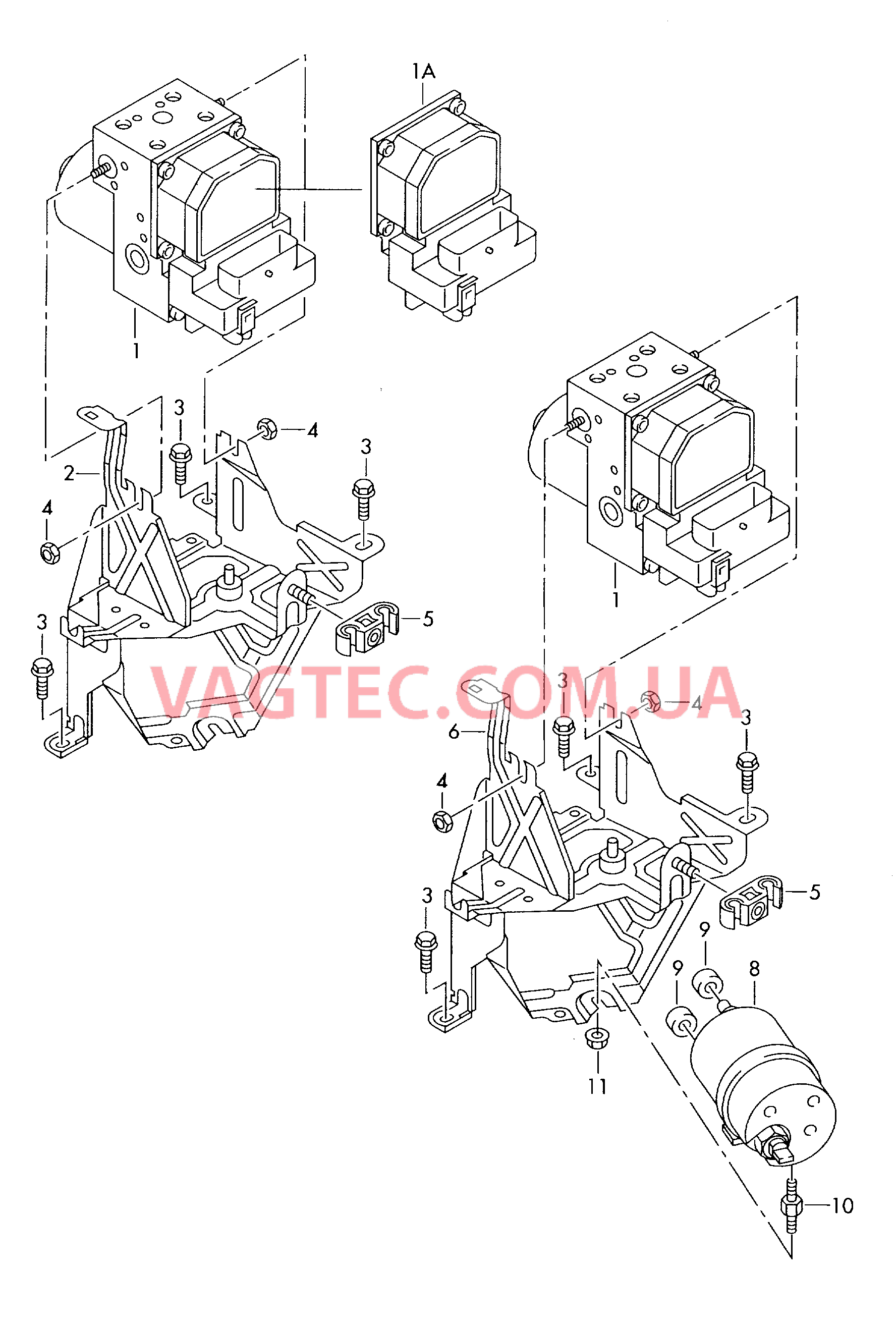 Cистема                 -ABS-  для VOLKSWAGEN Passat 2004