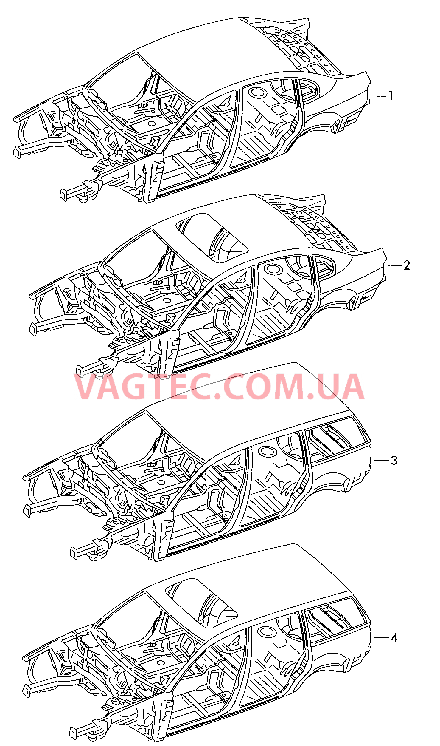 Кузов  для VOLKSWAGEN Passat 2001