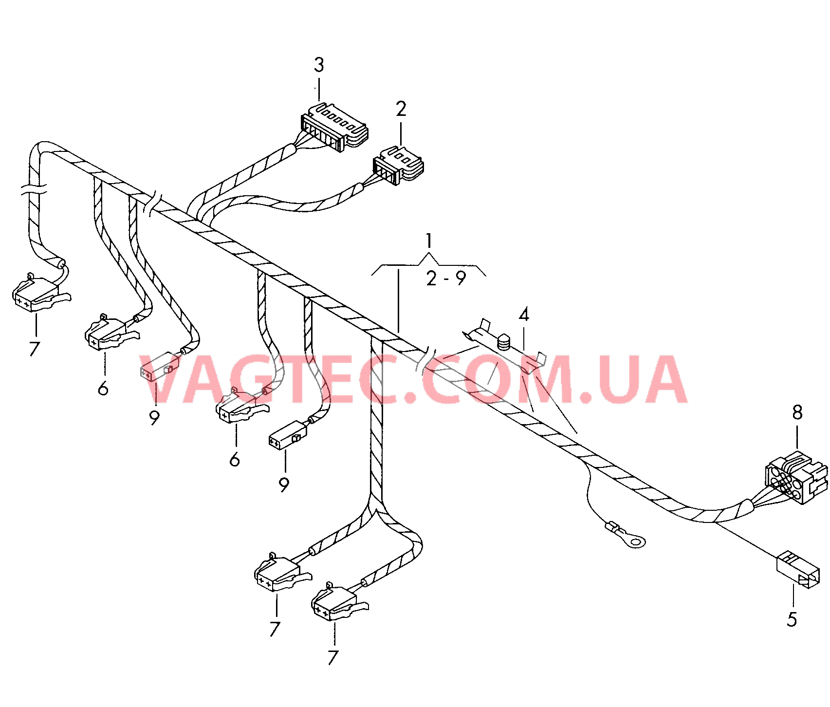 Кабель-адаптер Крыша Жгут проводов знака на крыше Жгут проводов для электронного таксометра  для VOLKSWAGEN Passat 2001