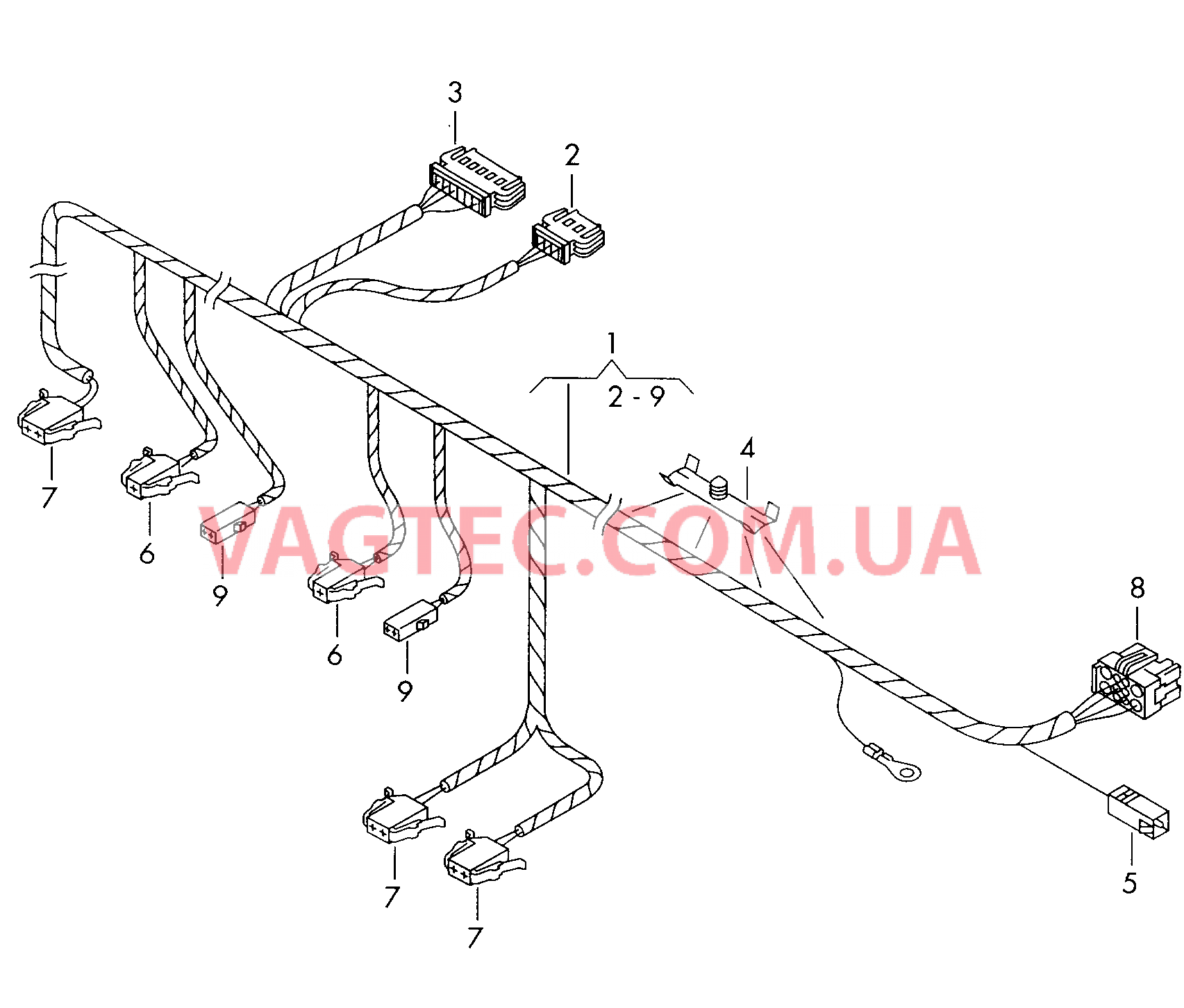 Жгут проводов крыши ------------------------------ Жгут проводов знака на крыше Жгут проводов для электронного таксометра  для VOLKSWAGEN Passat 2003